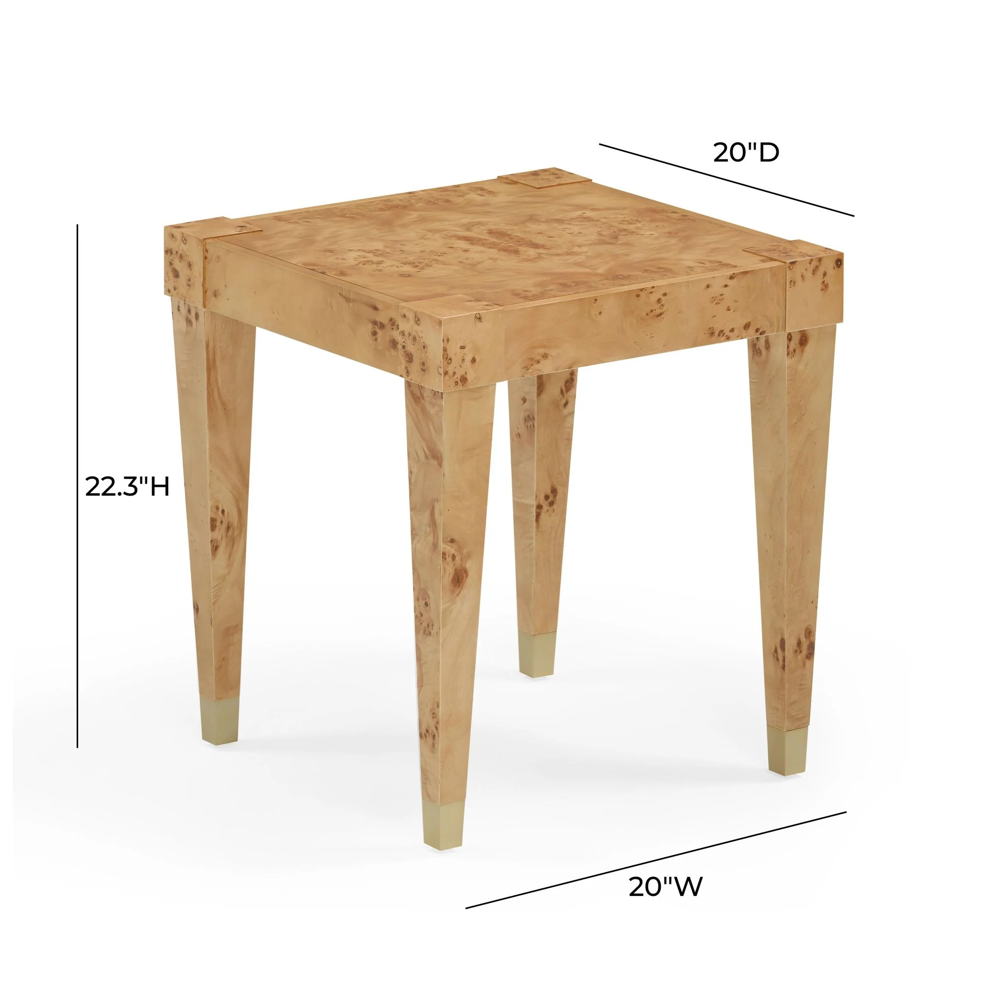 Brandyss Honey Burl End Table - Image 5