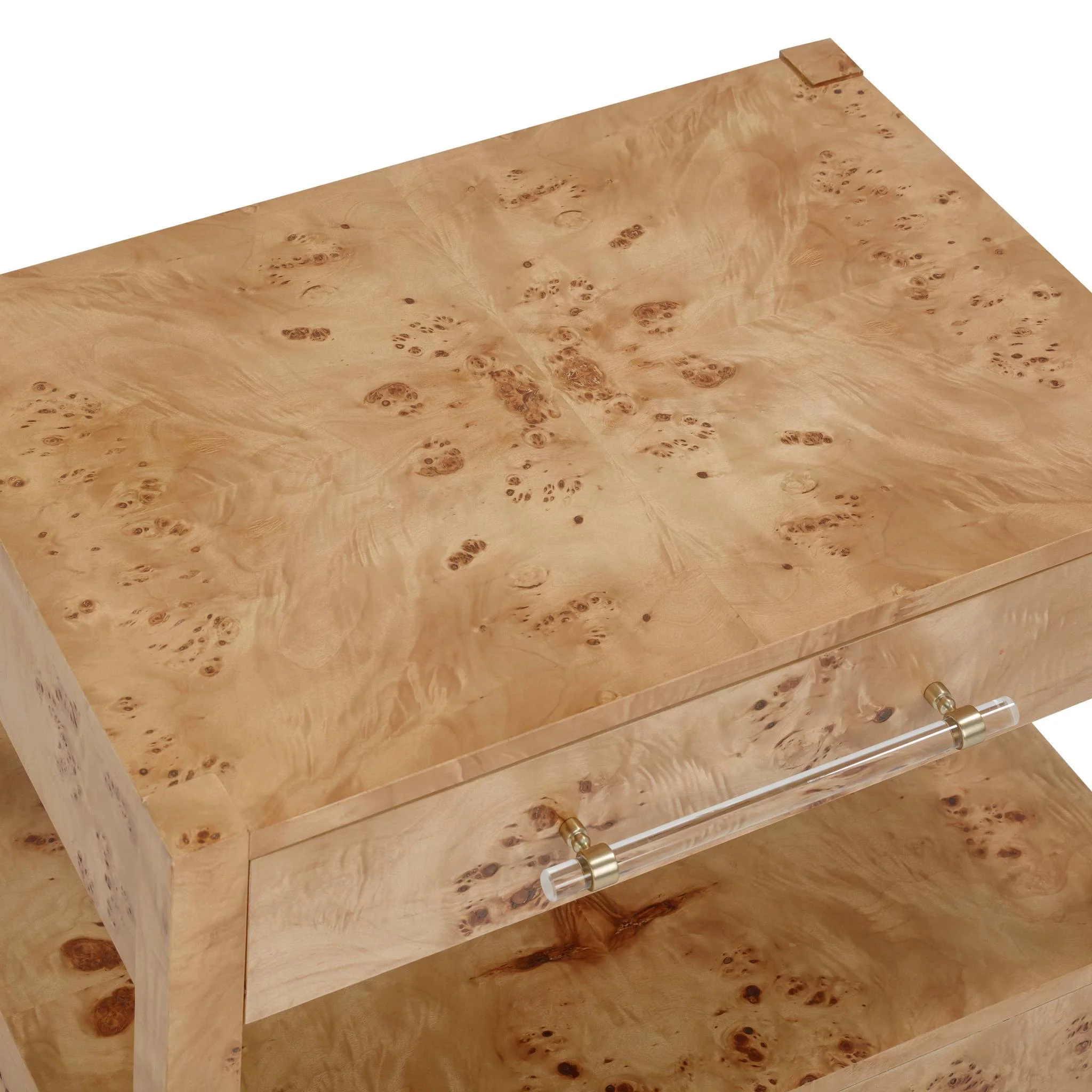 Brandyss Honey Burl Nightstand - Image 7