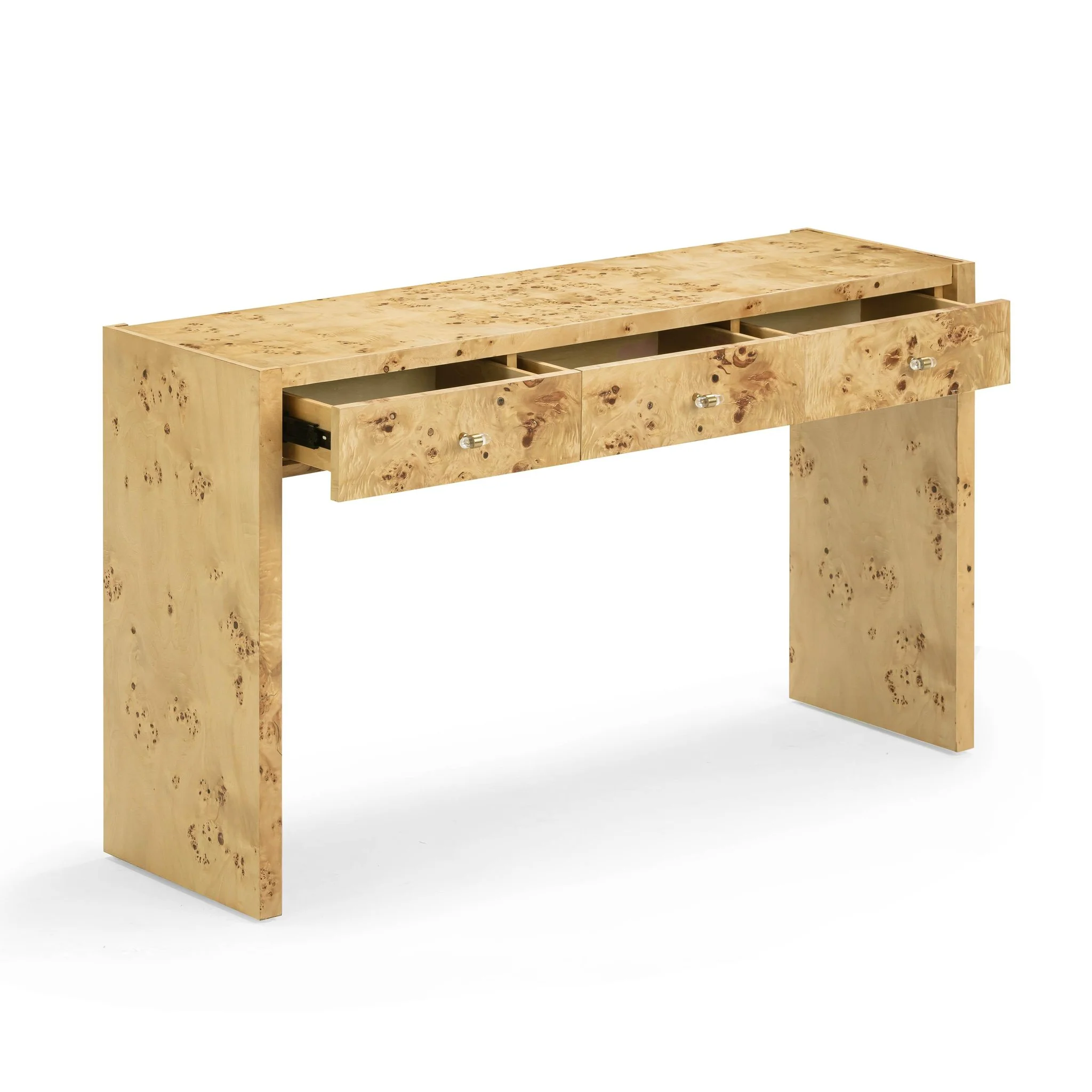 Brandyss Natural Burl Console Table - Image 3