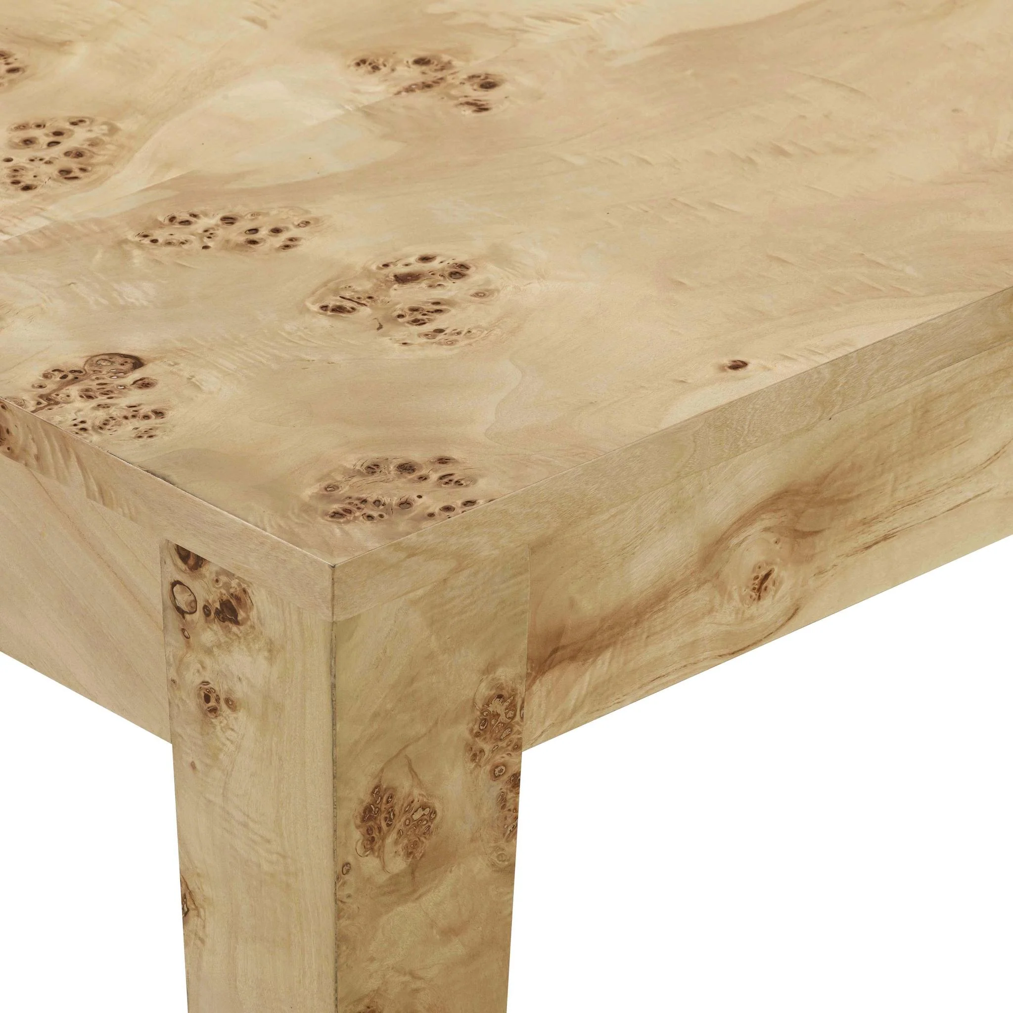 Brandyss Natural Burl Rectangular Dining Table - Image 6