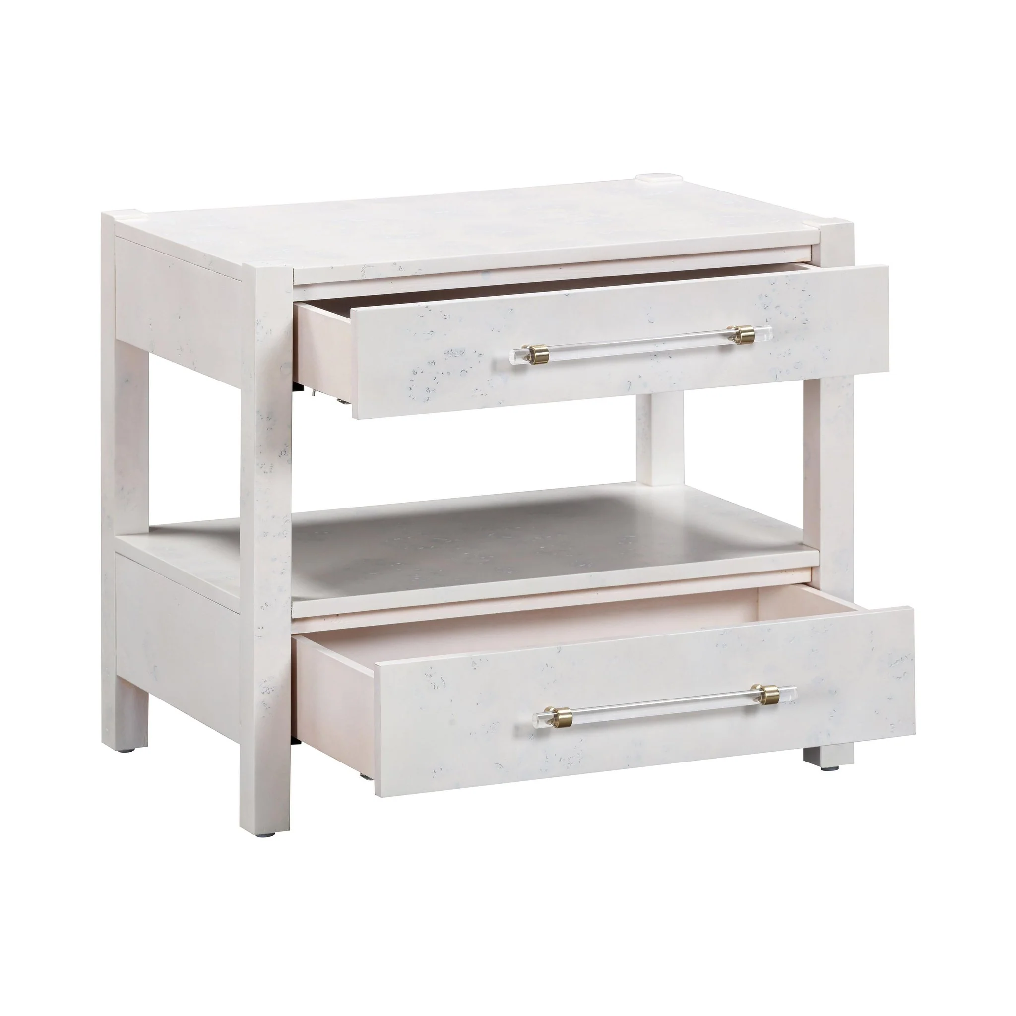 Brandyss White Burl Nightstand - Image 6