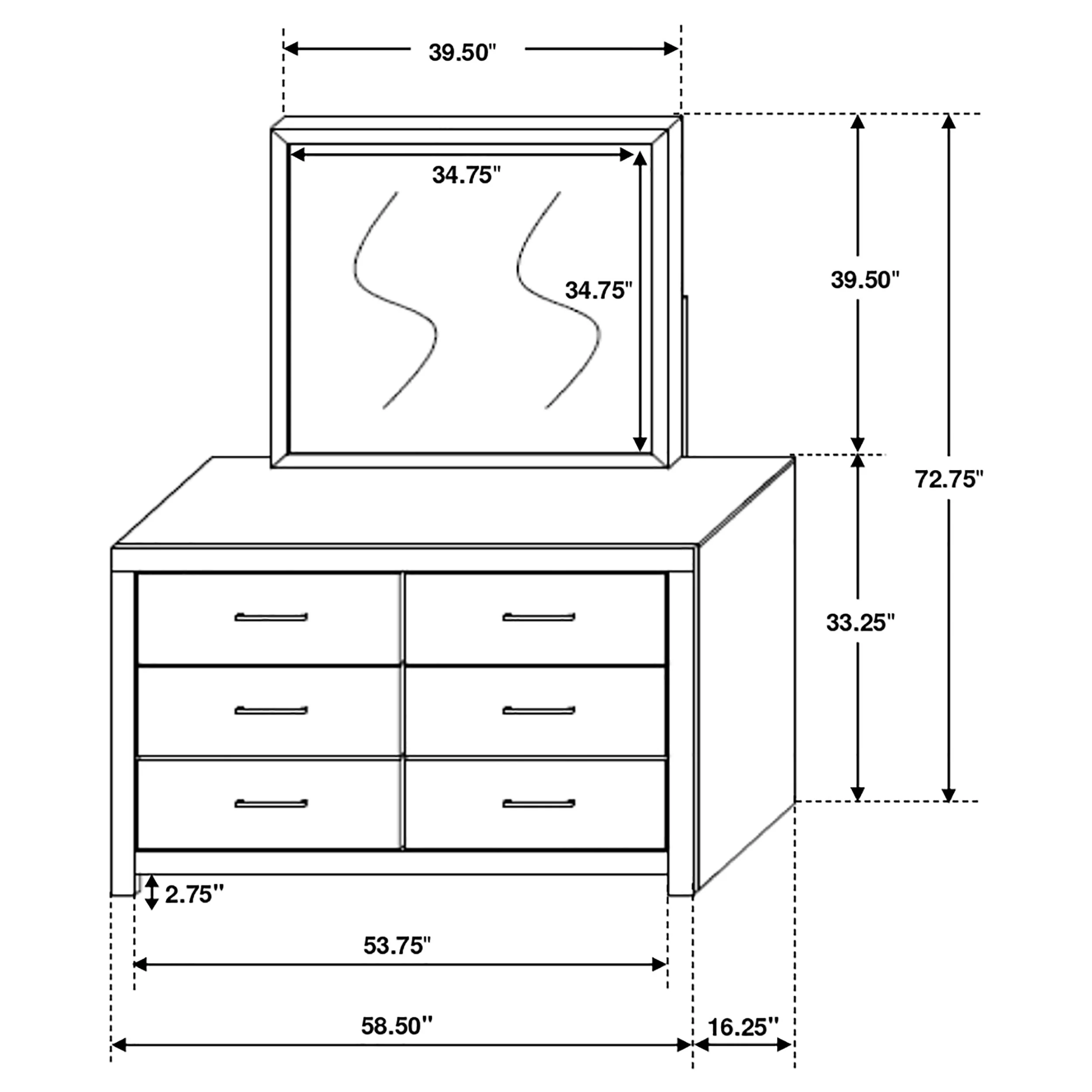 Brantford Dresser with Mirror - Image 12