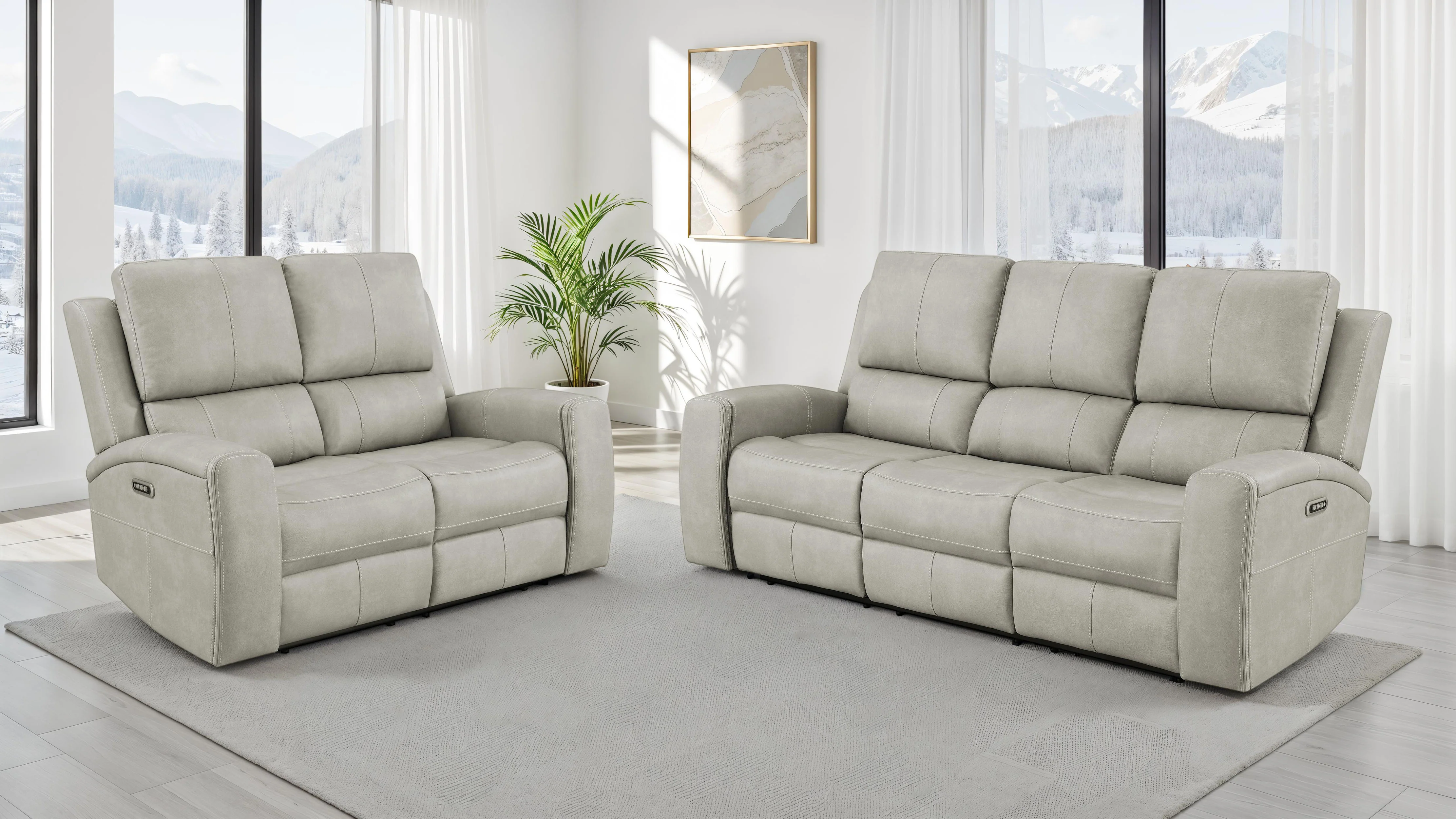 Brickston Triple Power Reclining Sofa Set - Image 34