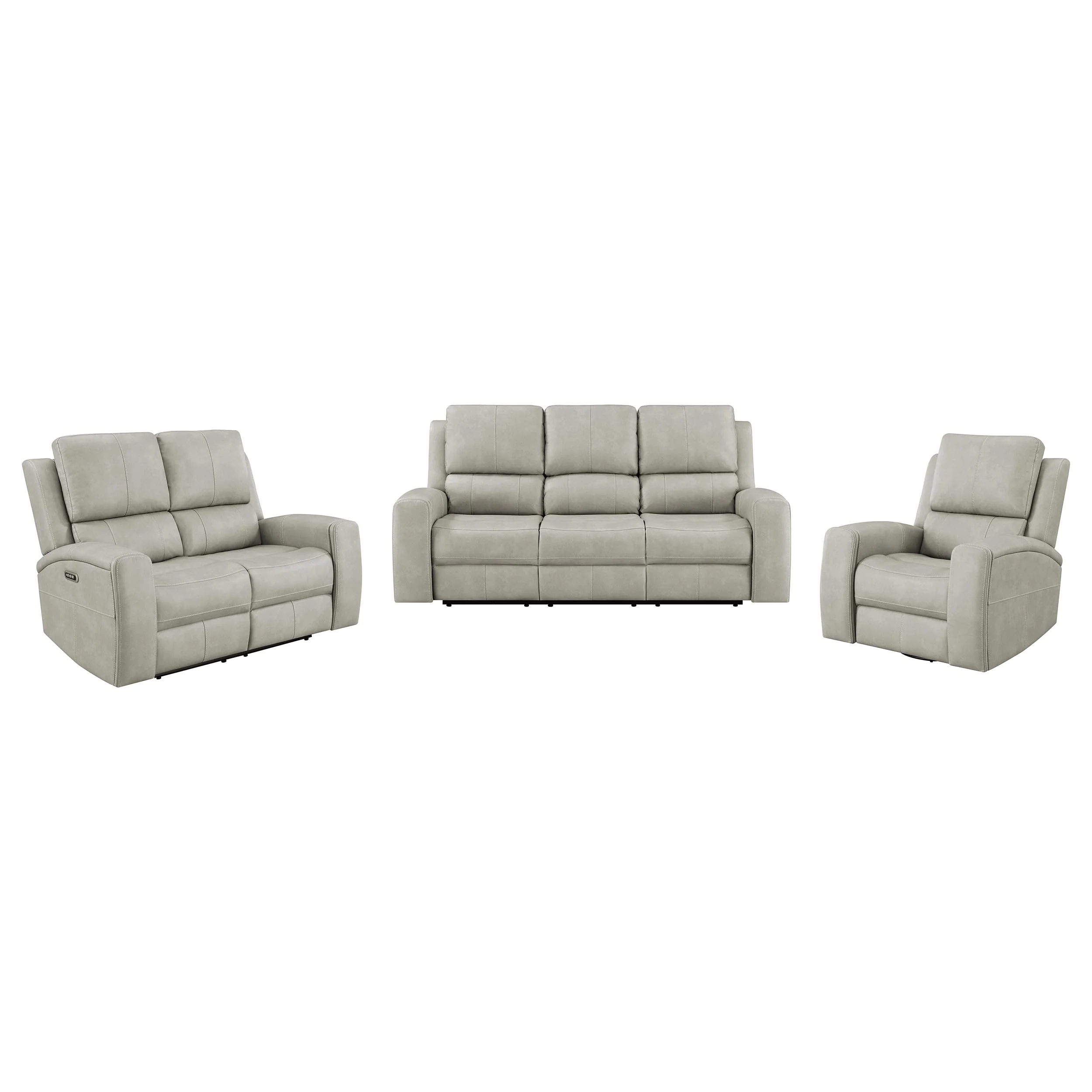 Brickston Triple Power Reclining Sofa Set - Image 51