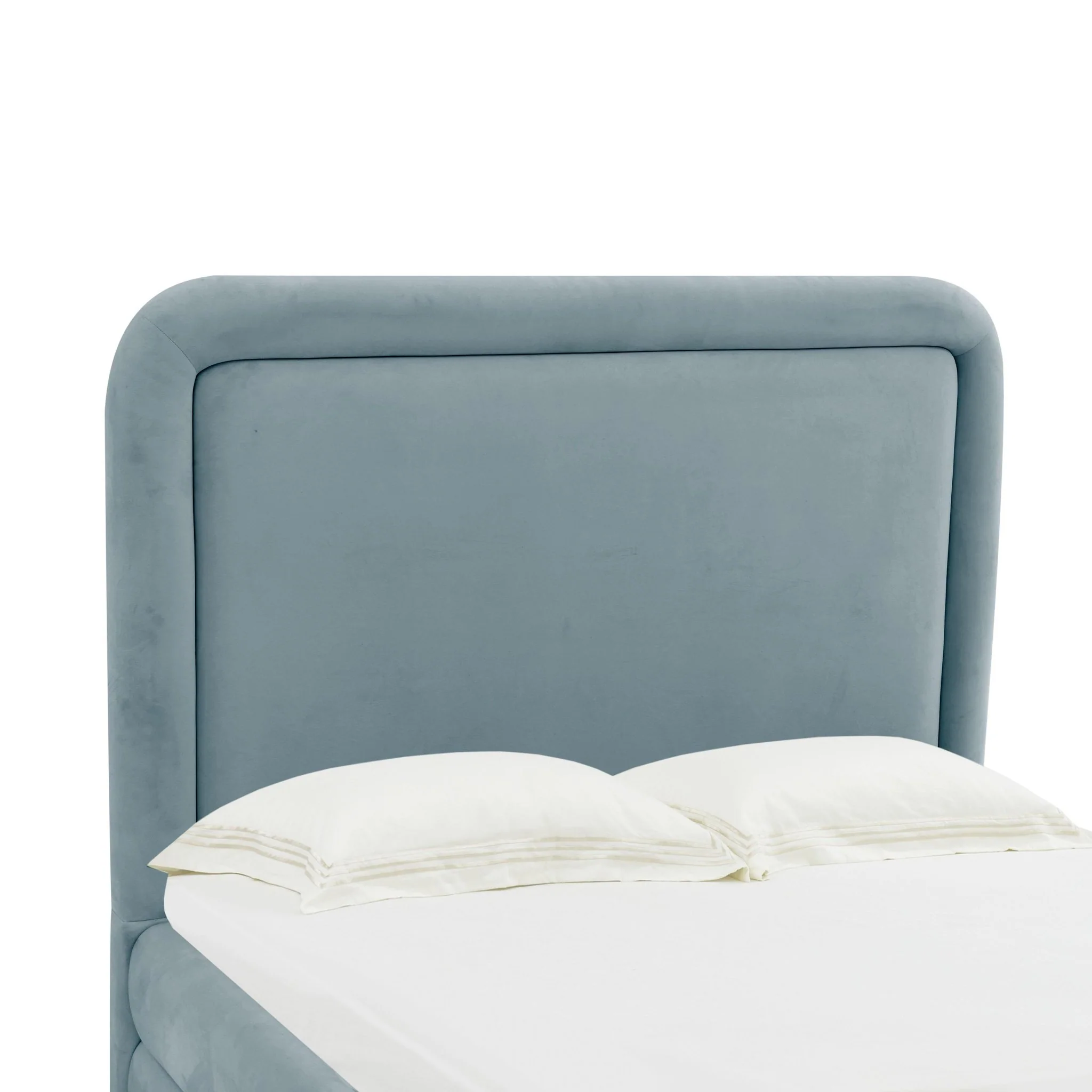 Briella Bluestone Velvet Bed in Queen - Image 5