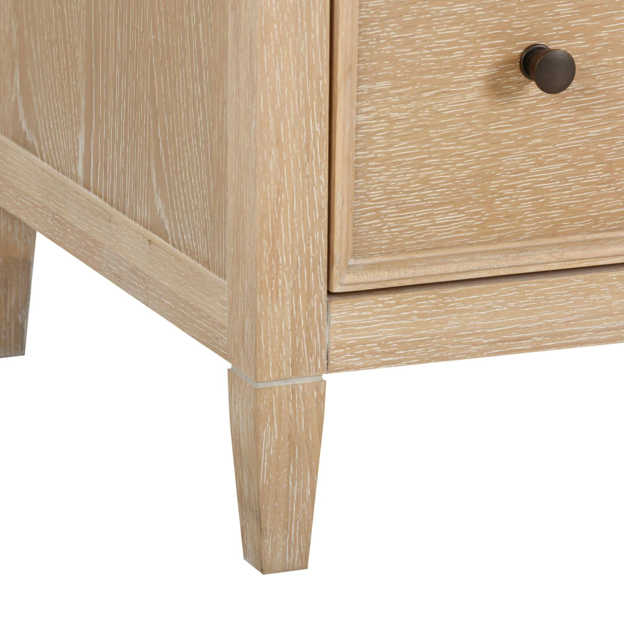 Bristol Park Whitewashed Oak Wood Dresser - Image 10