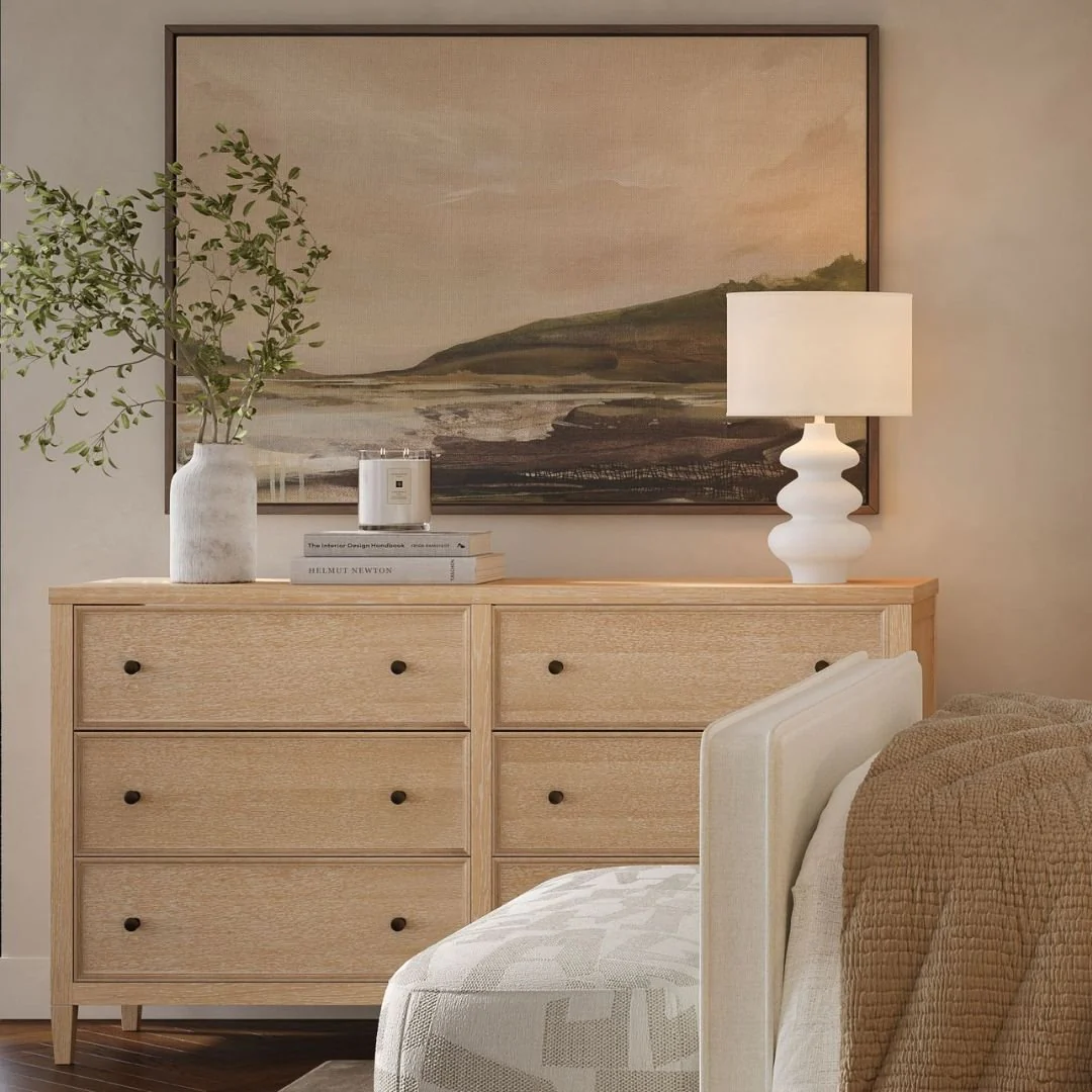 Bristol Park Whitewashed Oak Wood Dresser - Image 2