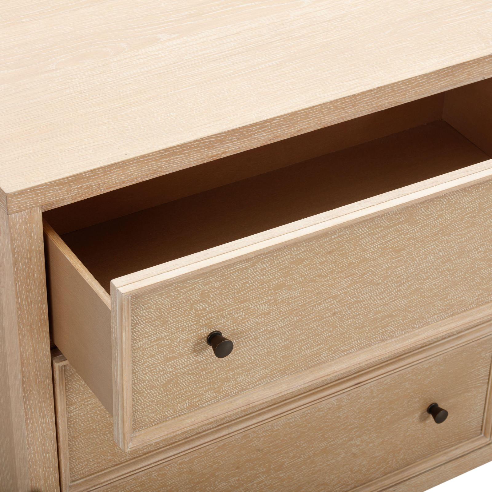 Bristol Park Whitewashed Oak Wood Dresser - Image 9