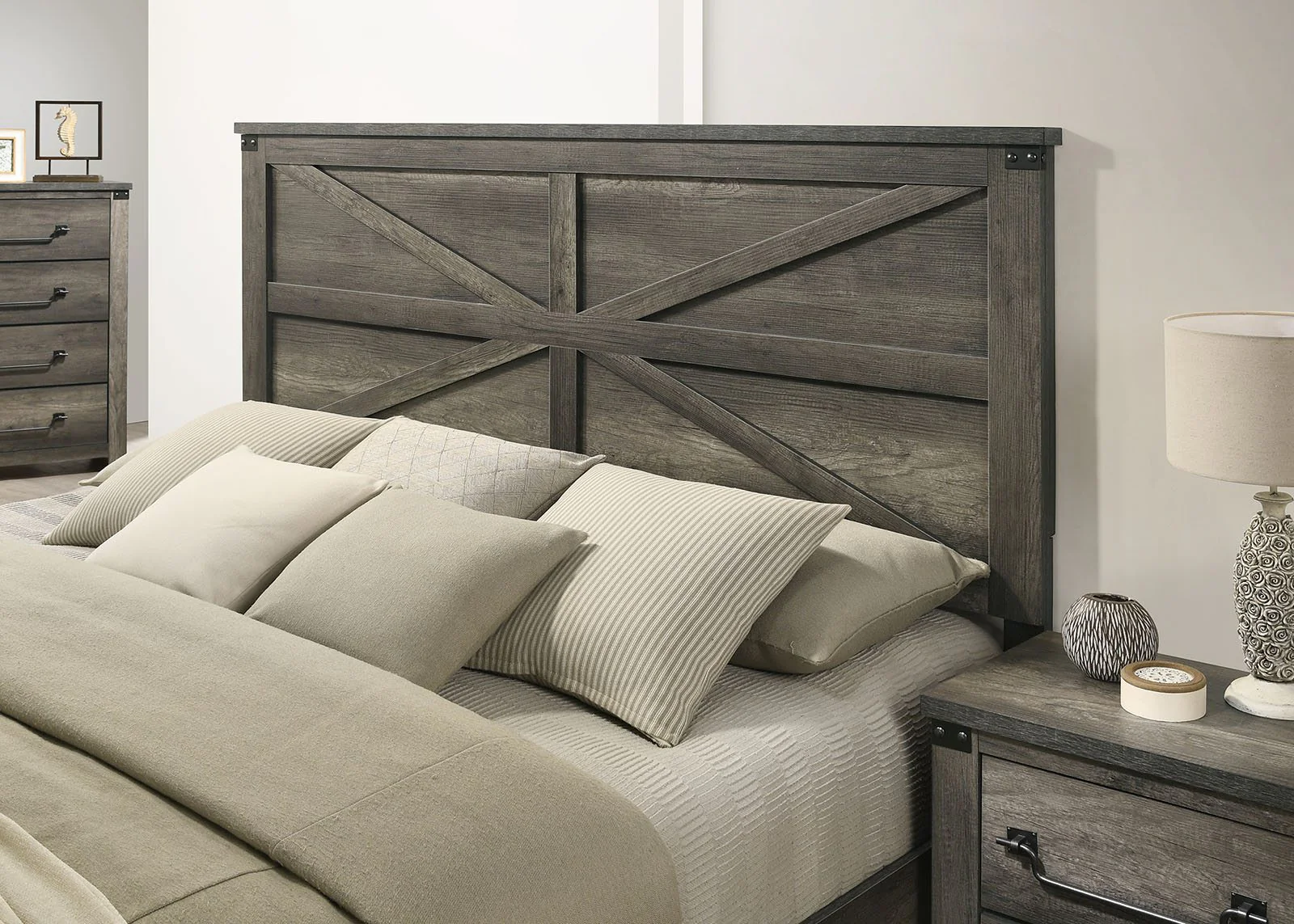 Britonale Queen Bed, Rustic Gray - Image 2