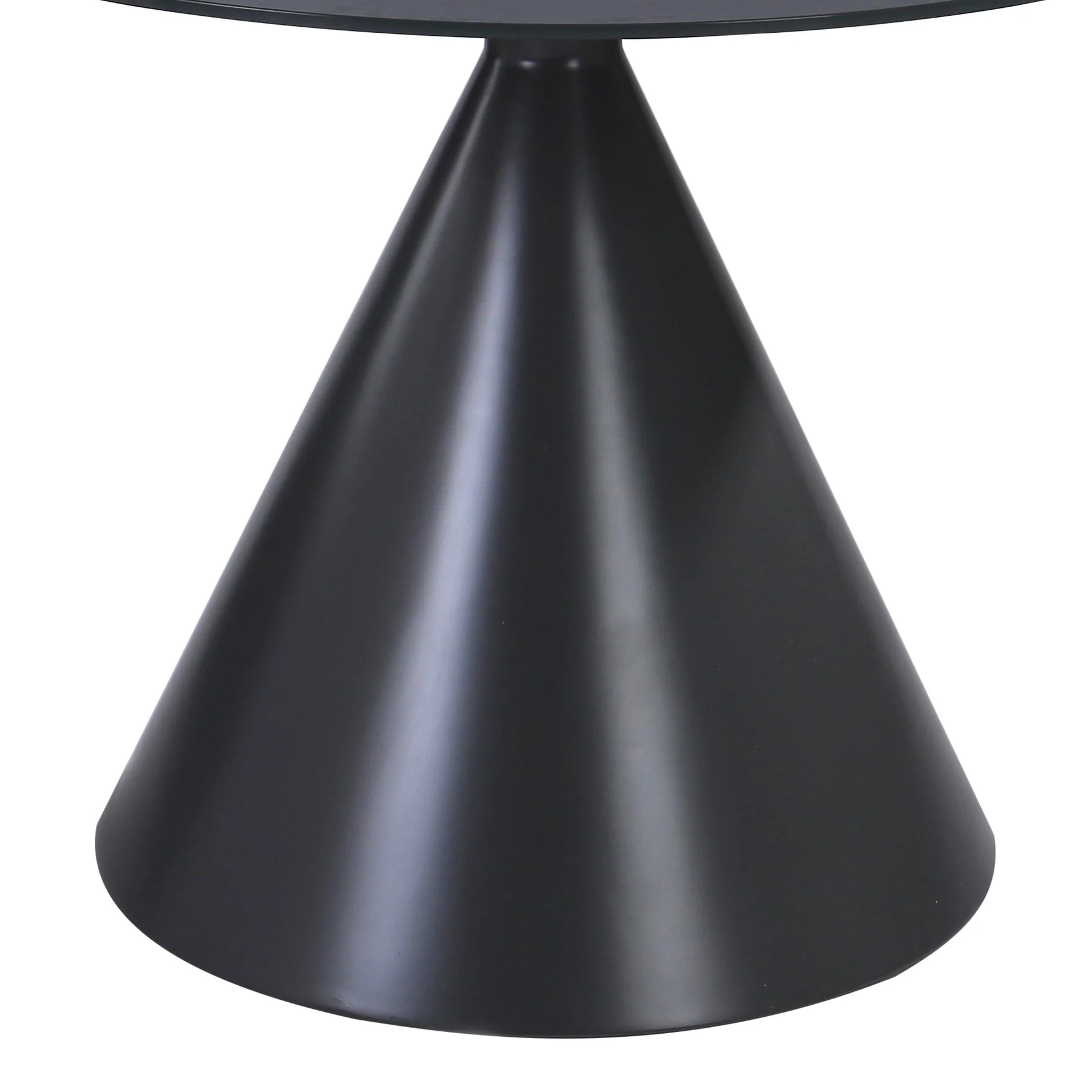 Brittany Contemporary Dining Table in Gray Matte Finish and Gray Glass Top - Image 3