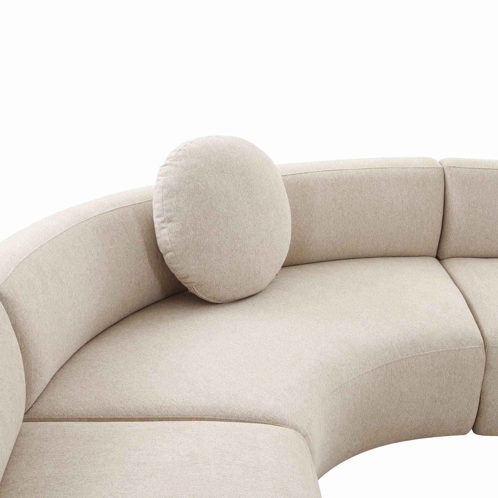 Broohah Beige Linen Sectional - Image 5