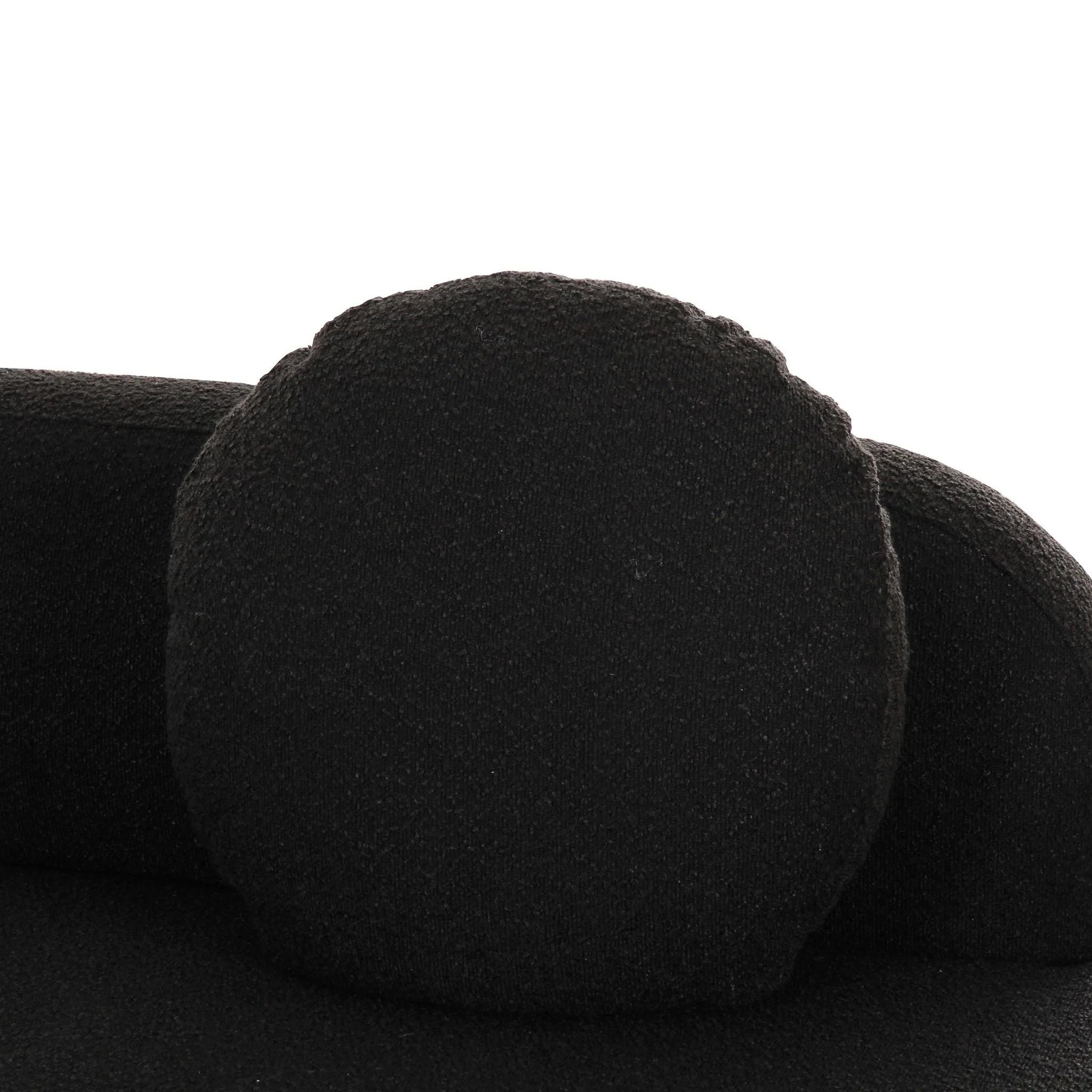 Broohah Black Boucle Sectional - Image 4