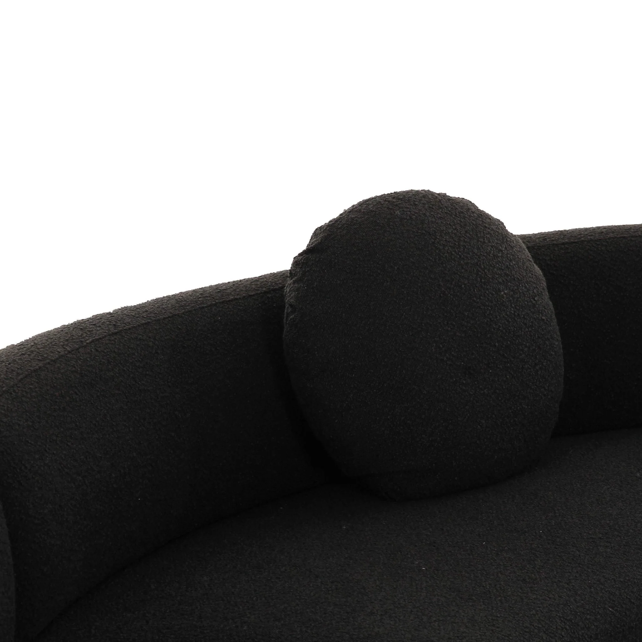 Broohah Black Boucle Sectional - Image 5