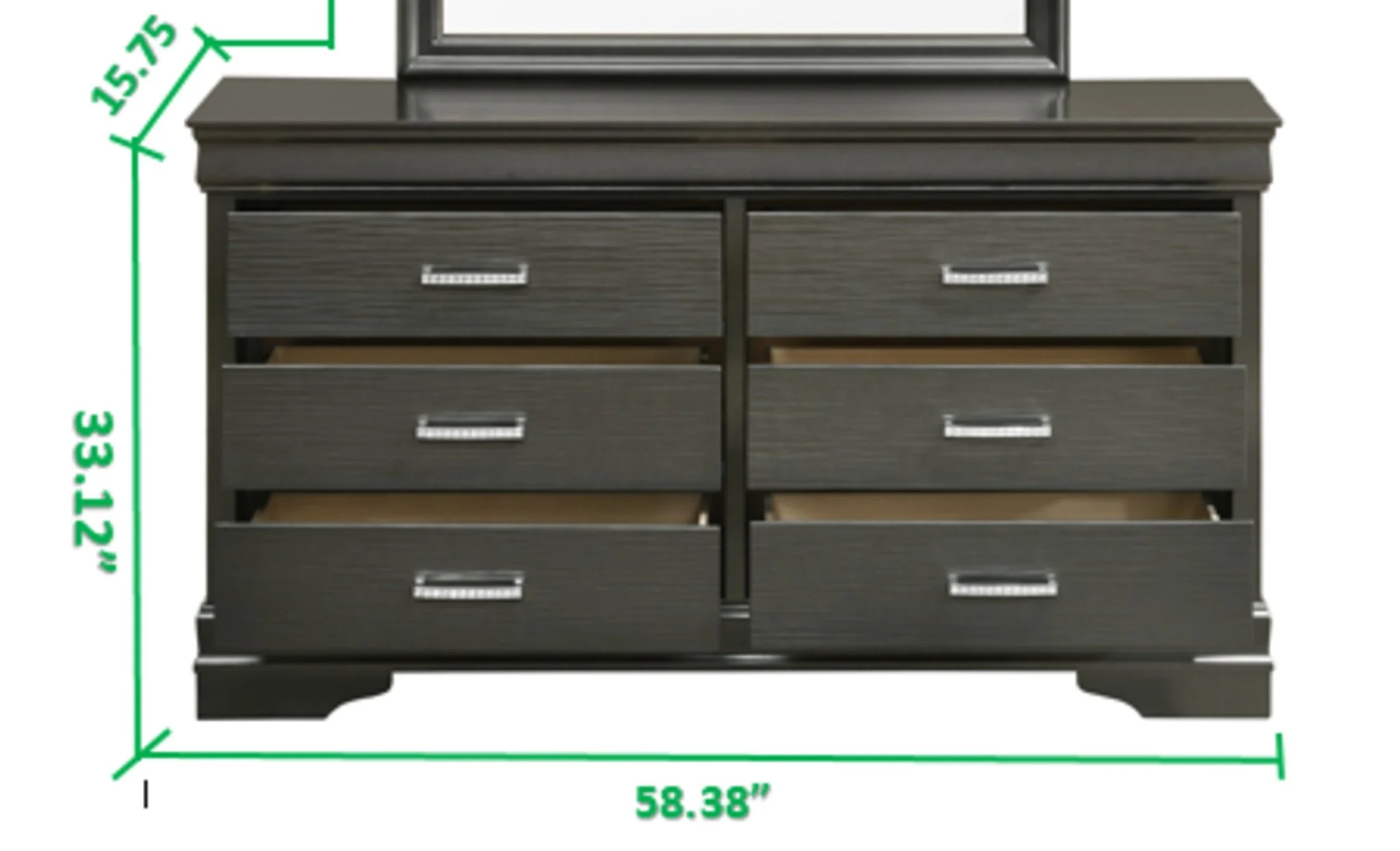 Brooklyn Dresser Gray - Image 6