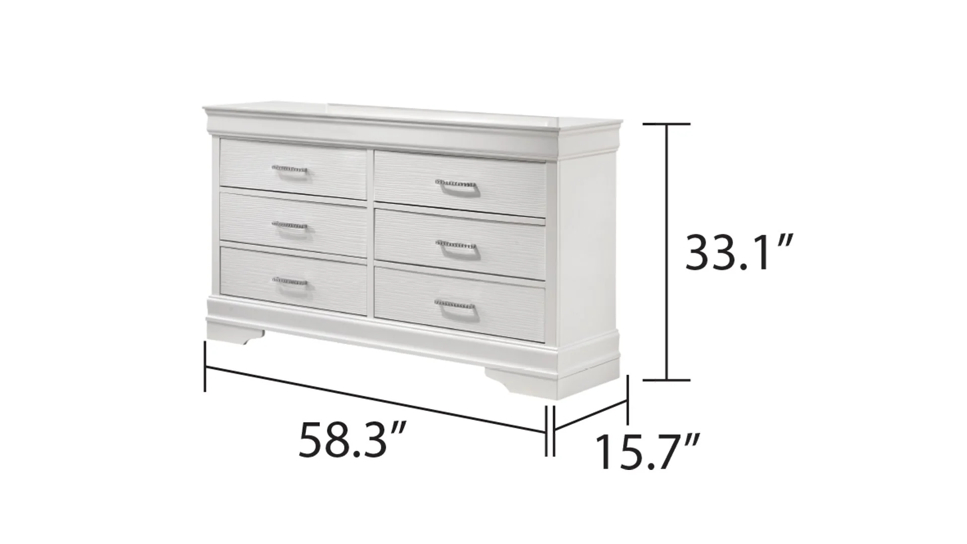 Brooklyn Dresser White - Image 7