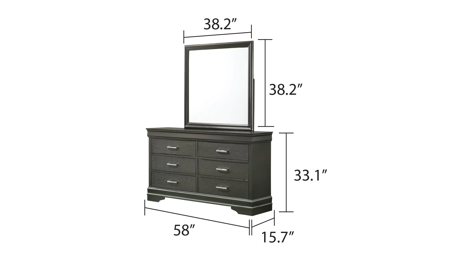 Brooklyn King 4 Bedroom Set White - Image 6