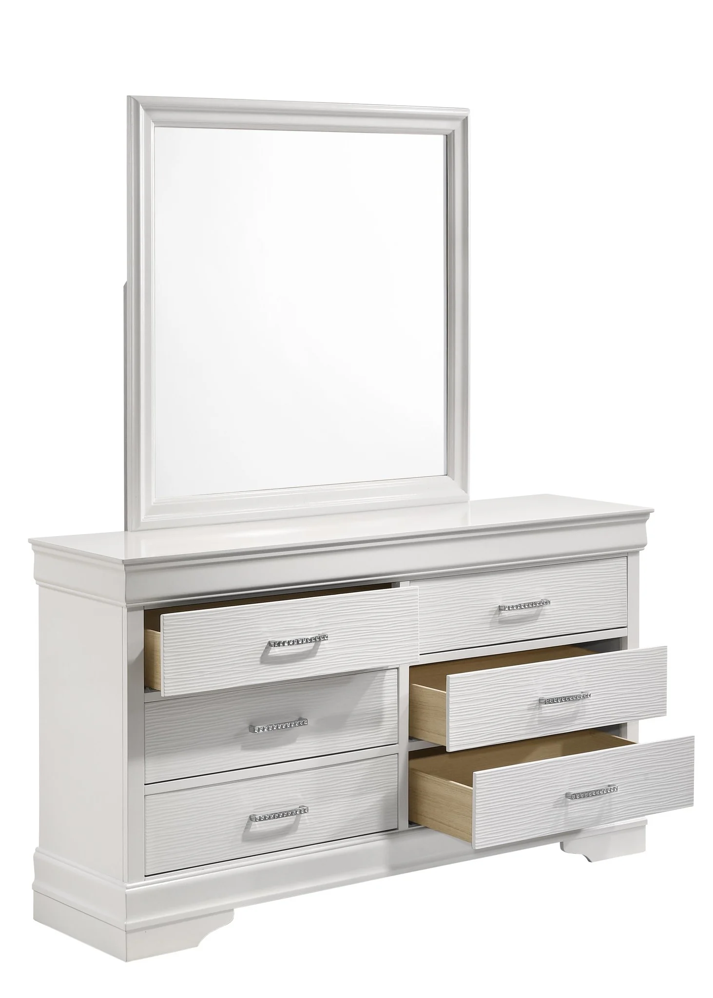 Brooklyn King 5 Bedroom Set White - Image 5