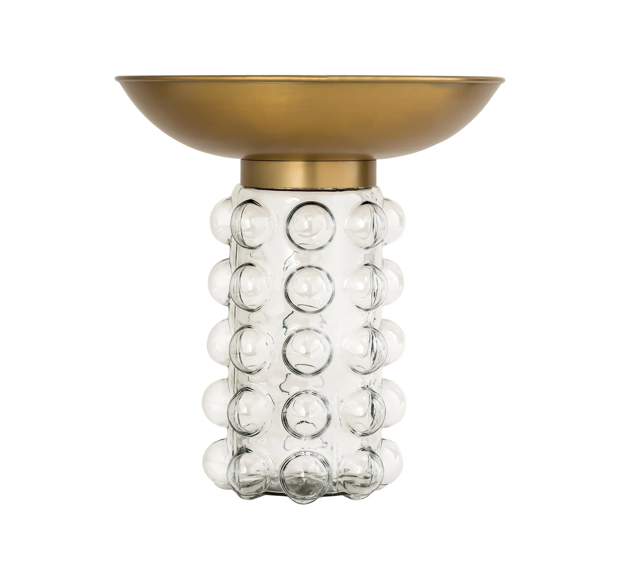 Bubble Glass/Brass Side Table - Image 3