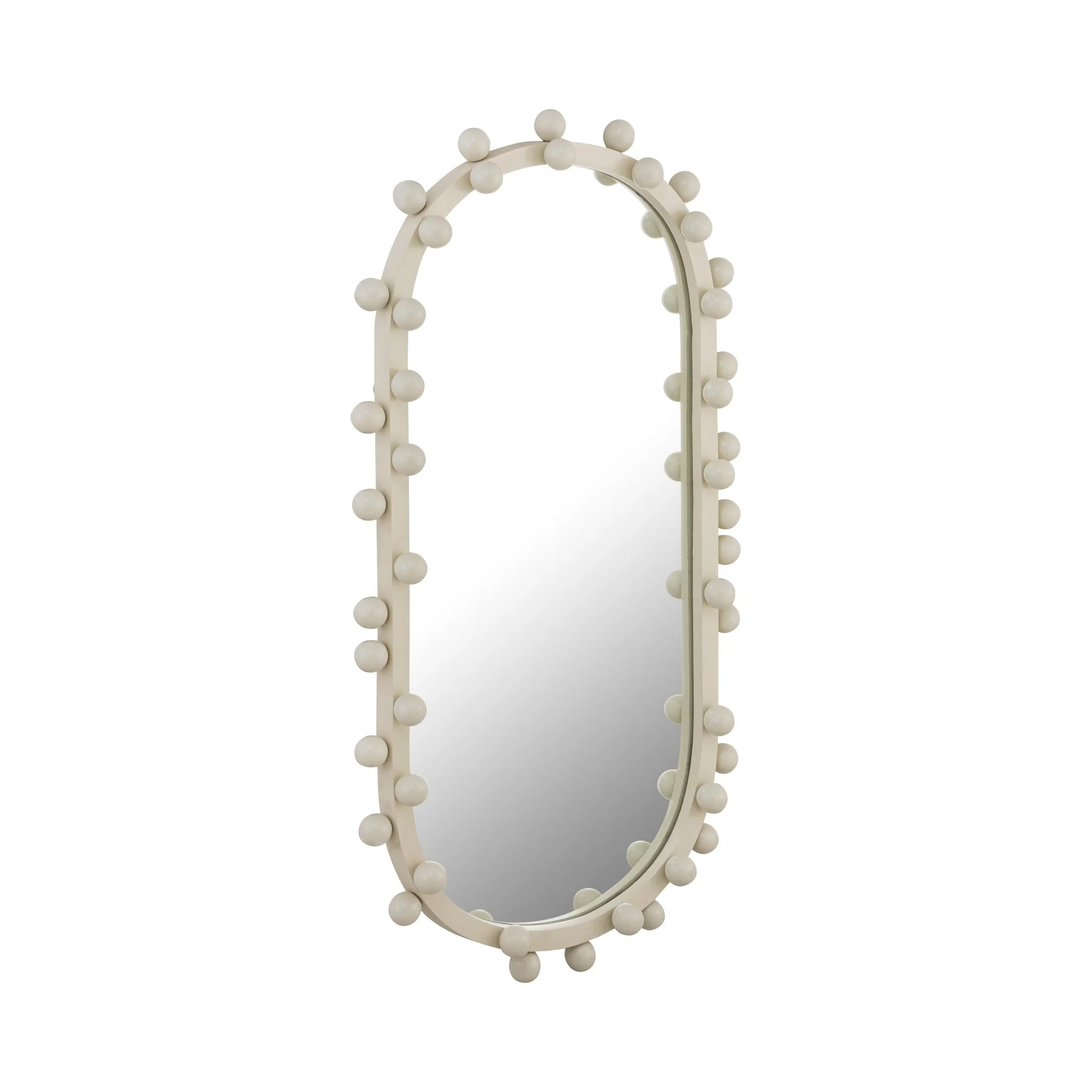Bubbles Ivory Oval Wall Mirror - Image 2