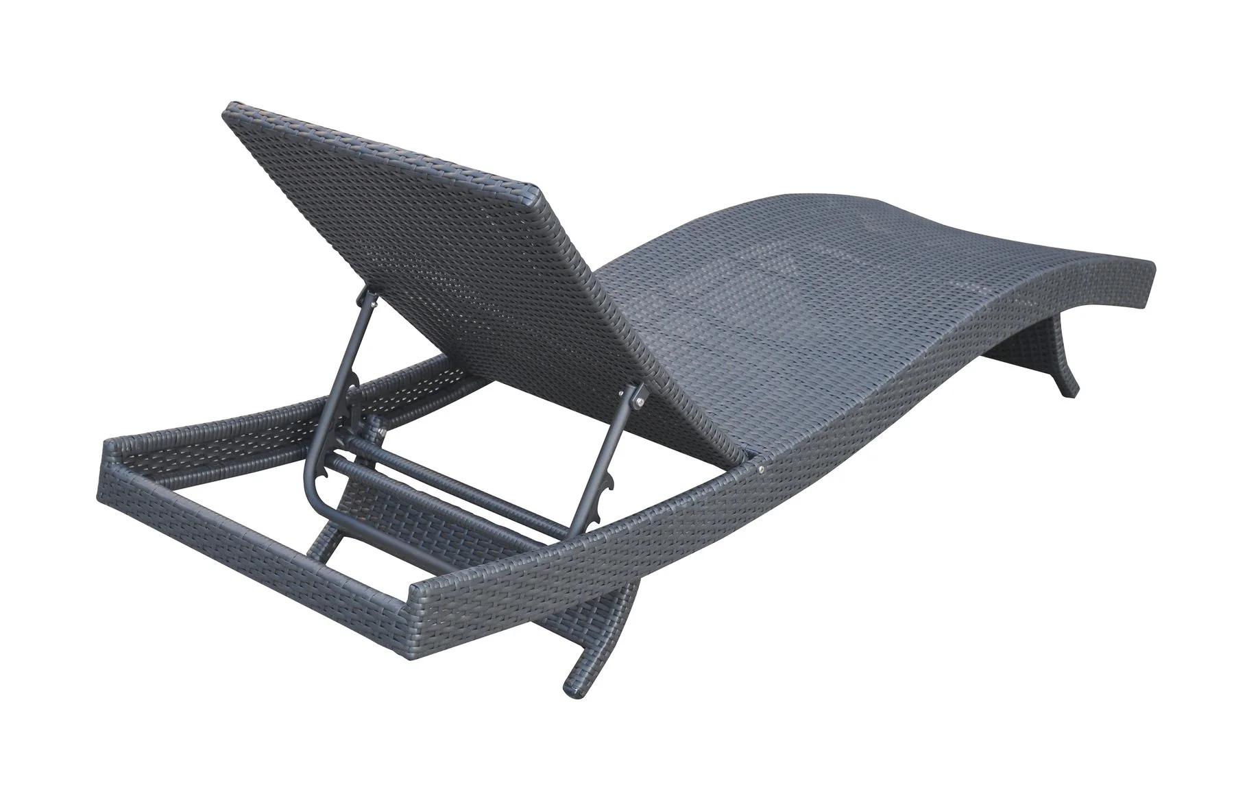 Cabana Outdoor Adjustable Wicker Chaise Lounge Chair - Image 3
