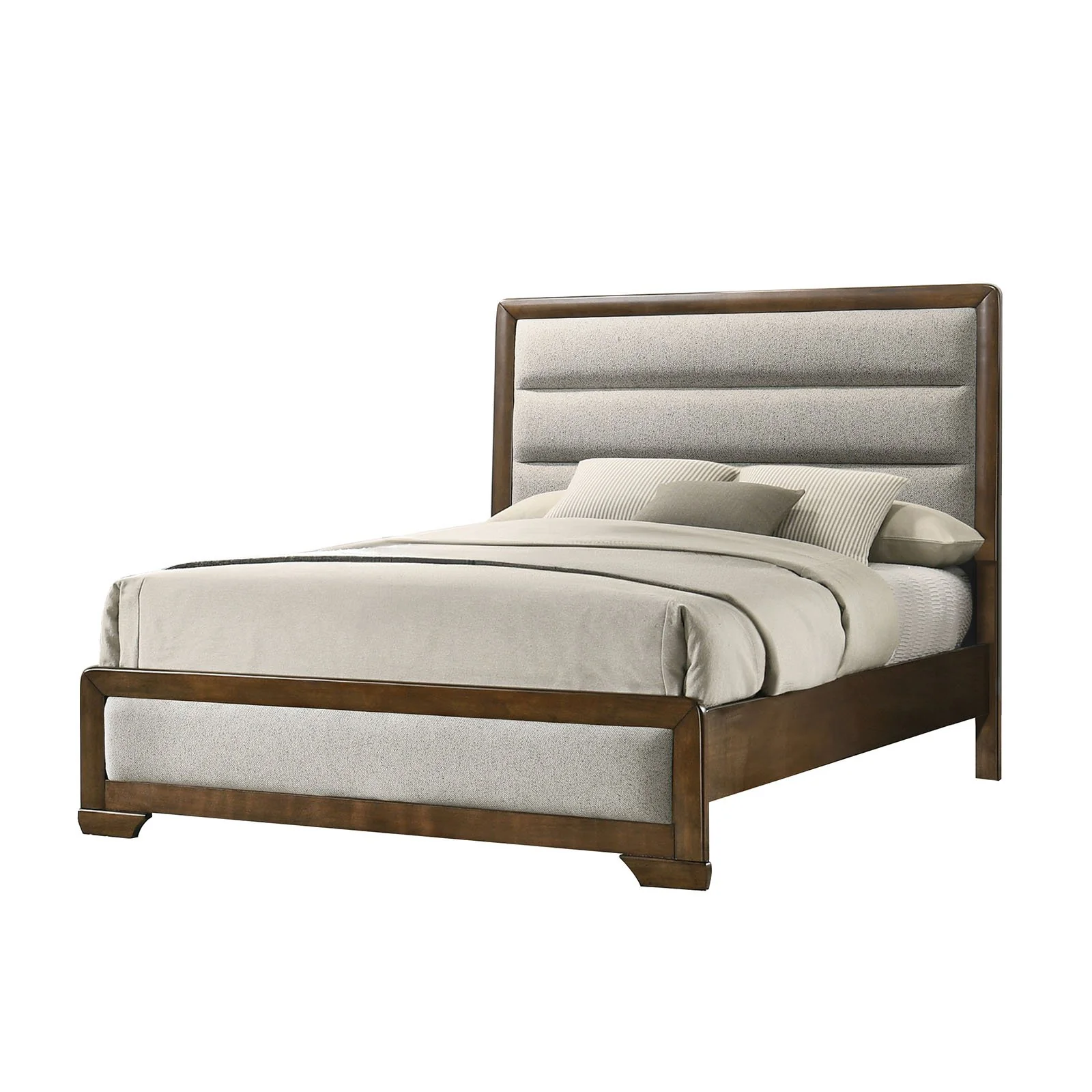 Caerwys E.King Bed, Brown/Light Gray - Image 2