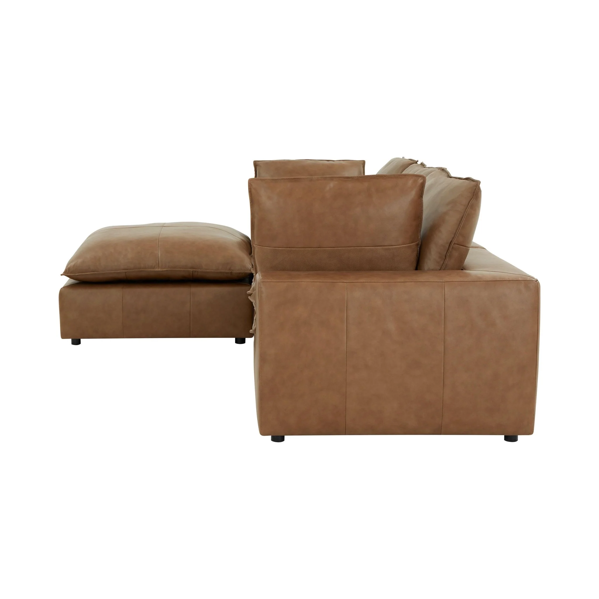 Cali Brown Leather Modular Sofa - Image 20