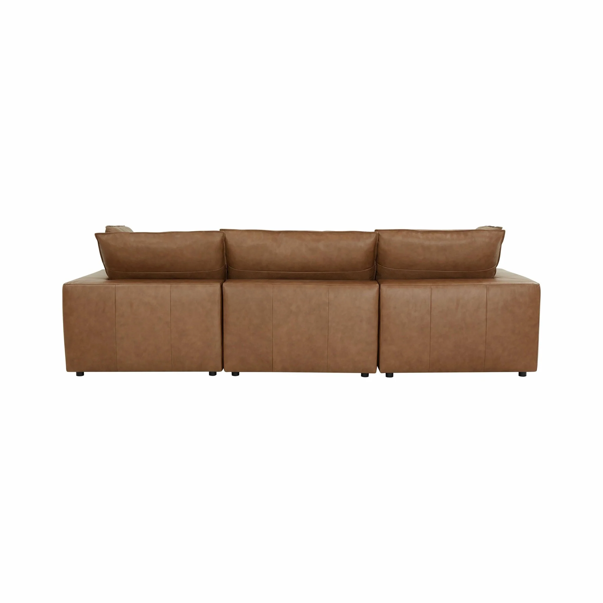 Cali Brown Leather Modular Sofa - Image 27