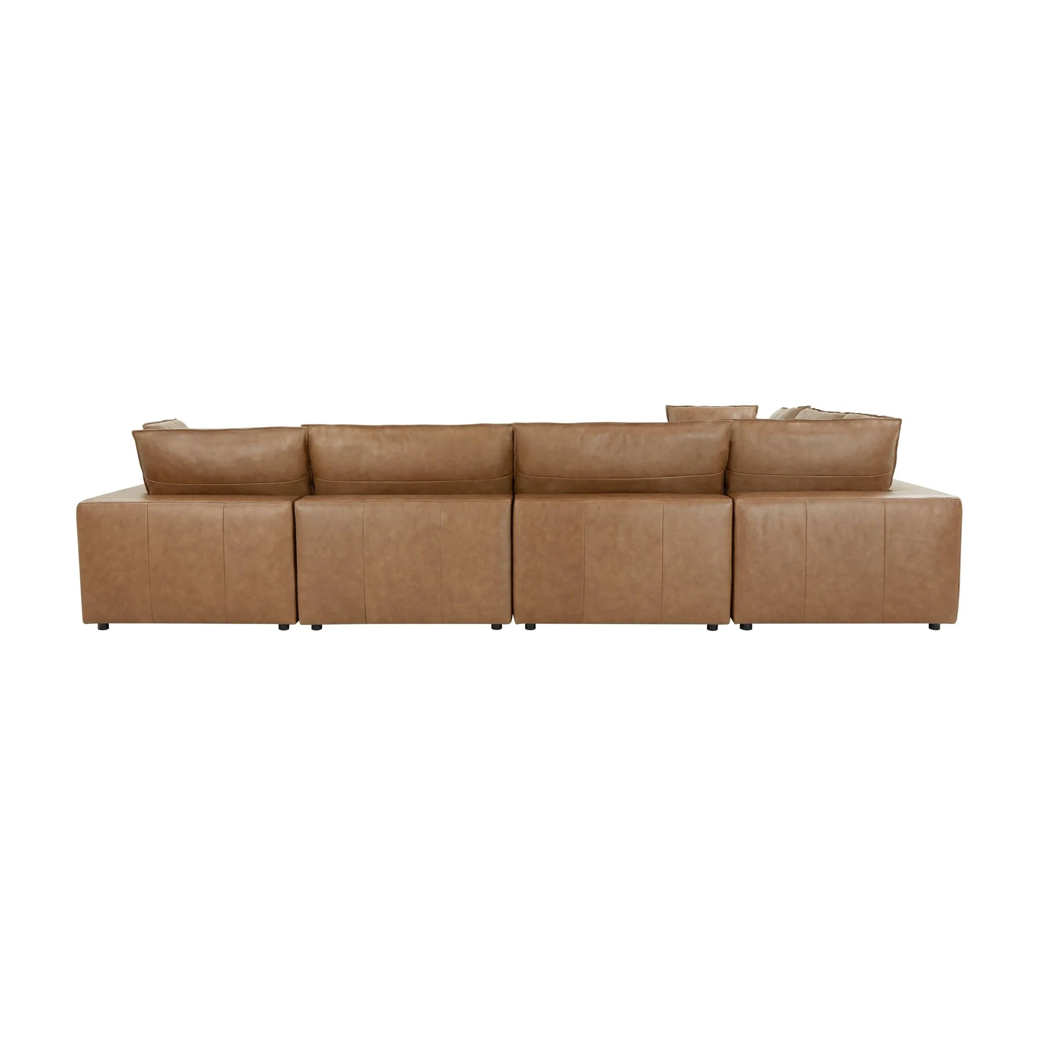 Cali Brown Leather Modular Sofa - Image 33