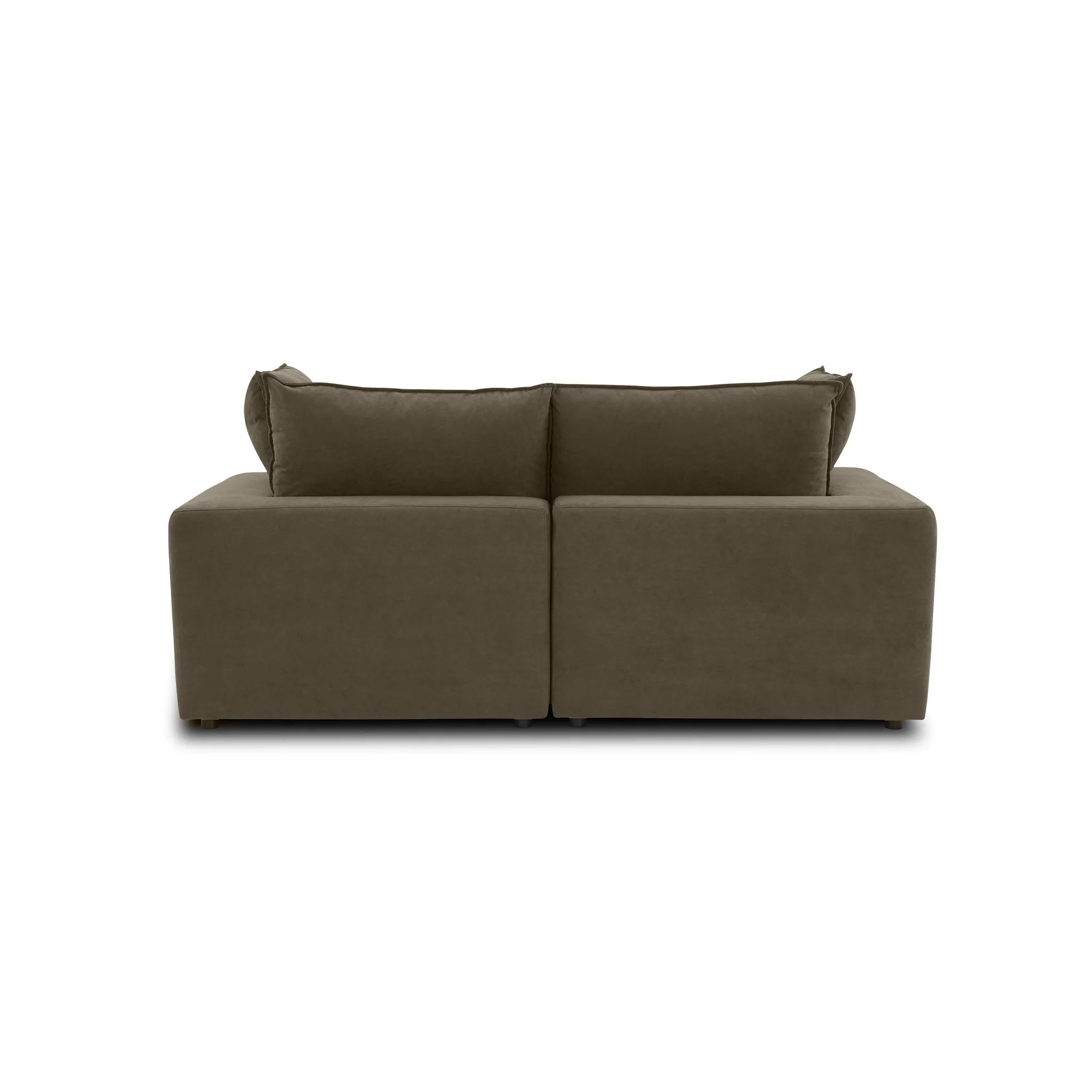 Cali Chocolate Brown Performance Velvet Modular Sofa - Image 31