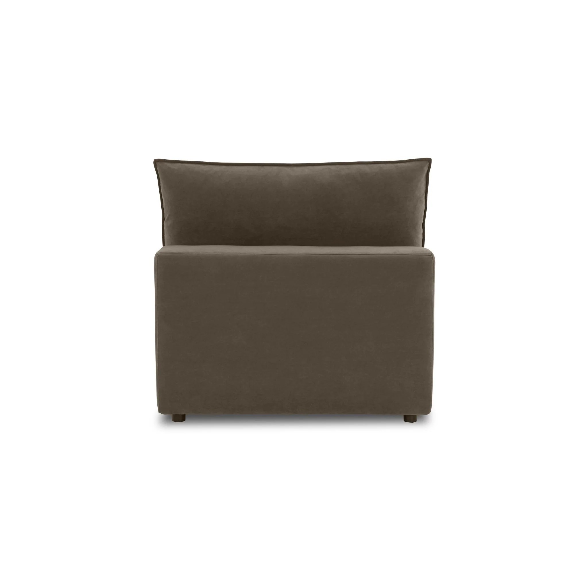 Cali Chocolate Brown Performance Velvet Modular Sofa - Image 29