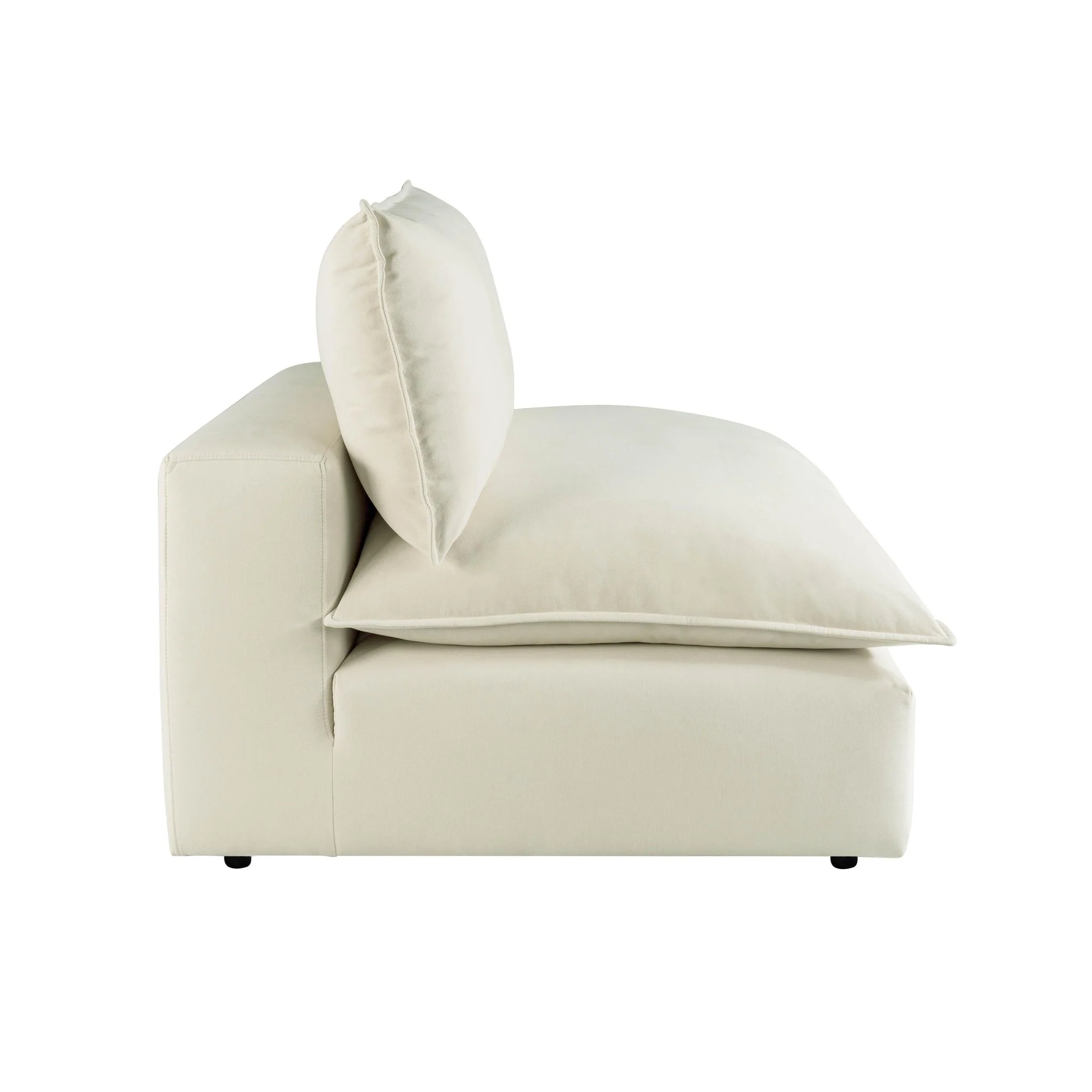 Cali Natural Performance Fabric Armless Chair - Image 4