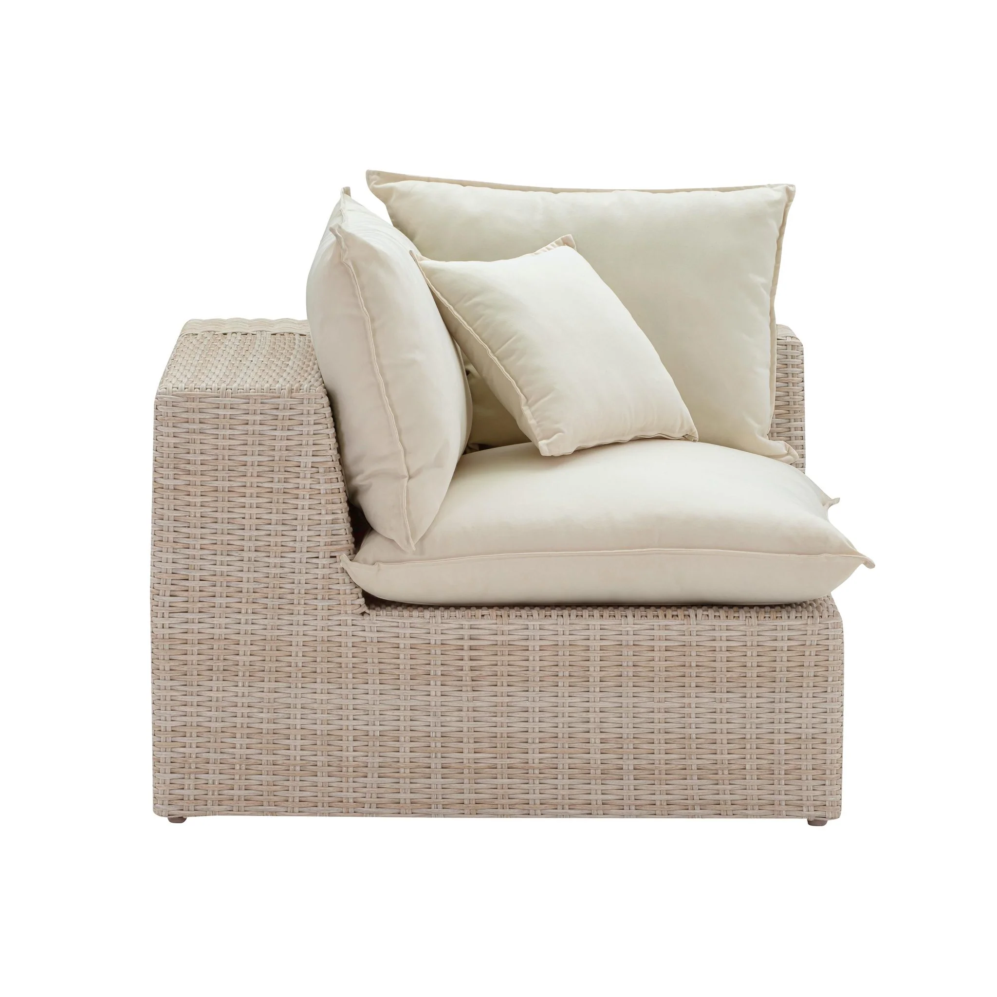 Cali Natural Wicker Outdoor Corner Chair - Image 6
