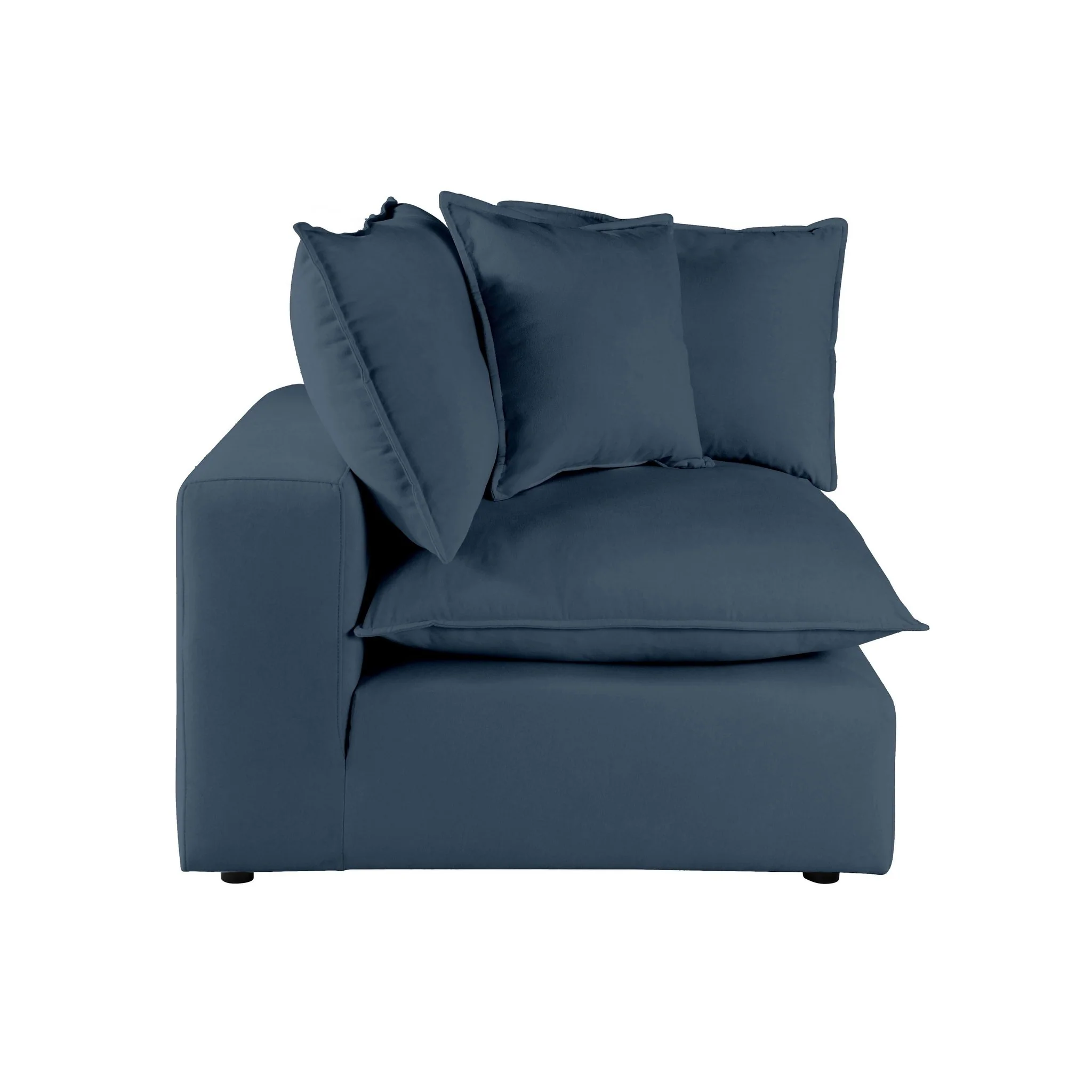 Cali Navy Performance Fabric Corner Chair - Image 3