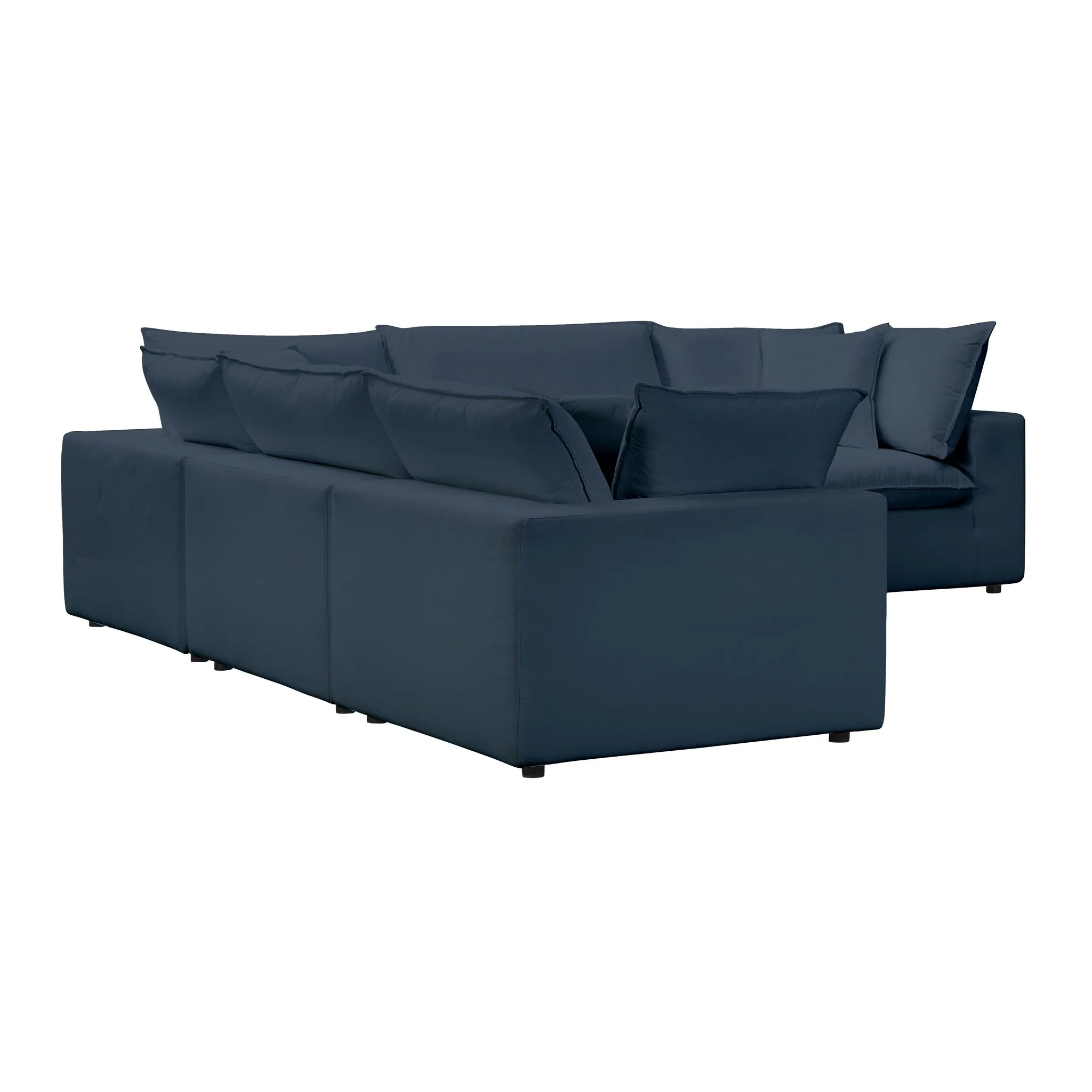 Cali Navy Performance Fabric Modular L-Sectional - Image 4