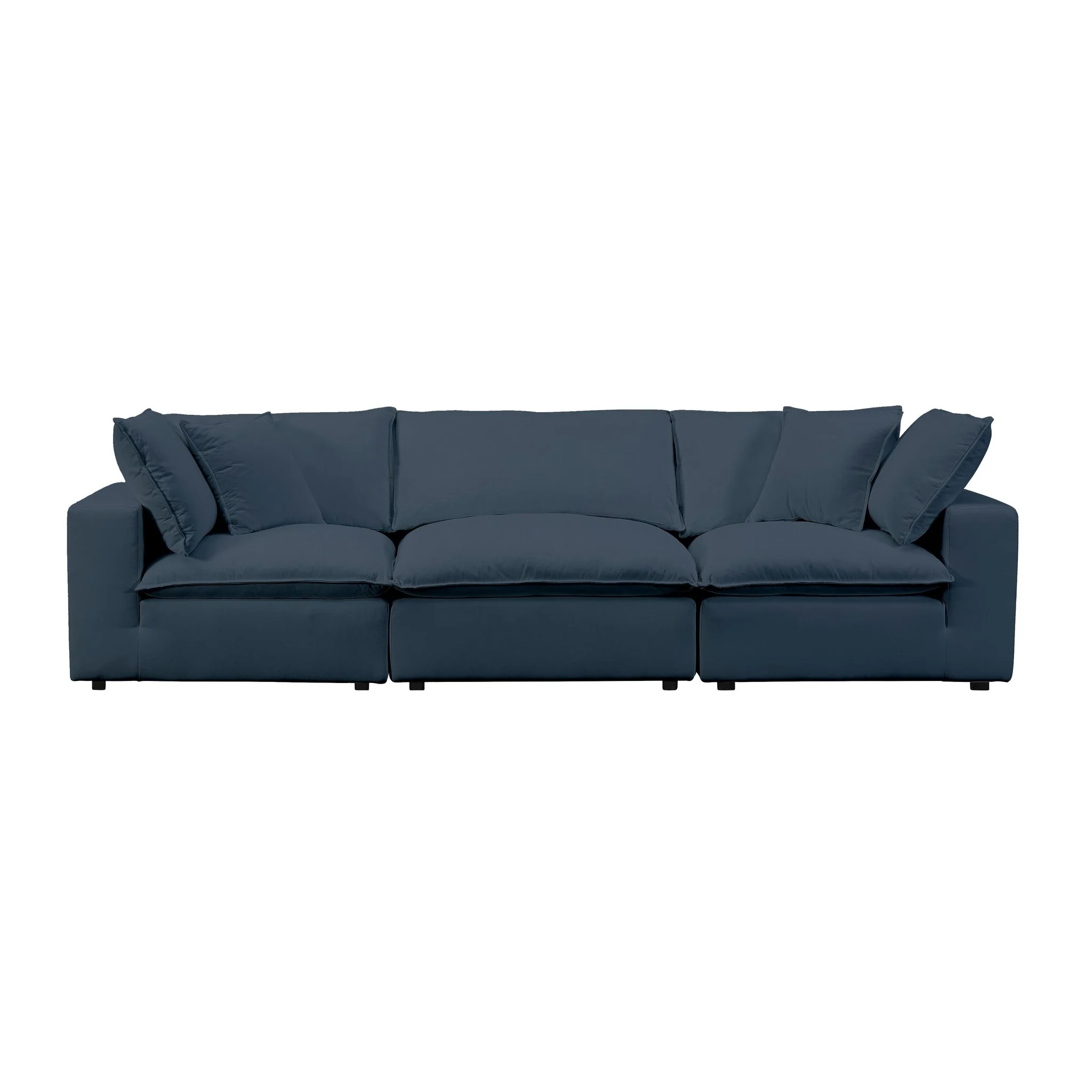 Cali Navy Performance Fabric Modular Sofa - Image 3