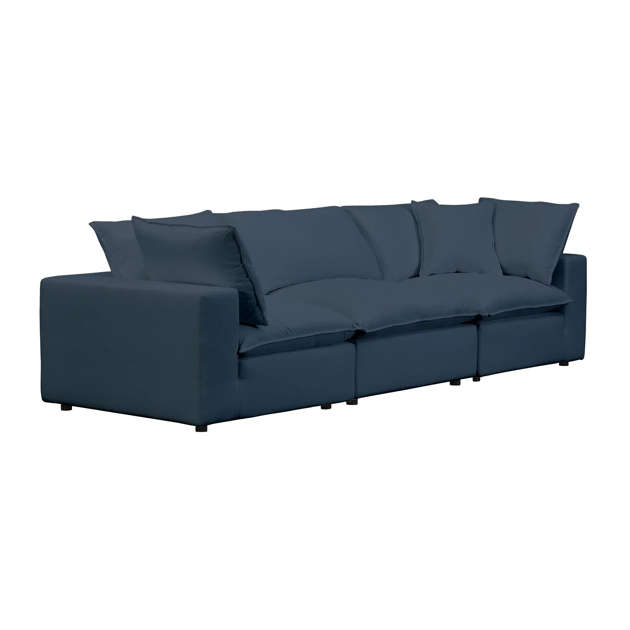 Cali Navy Performance Fabric Modular Sofa - Image 4