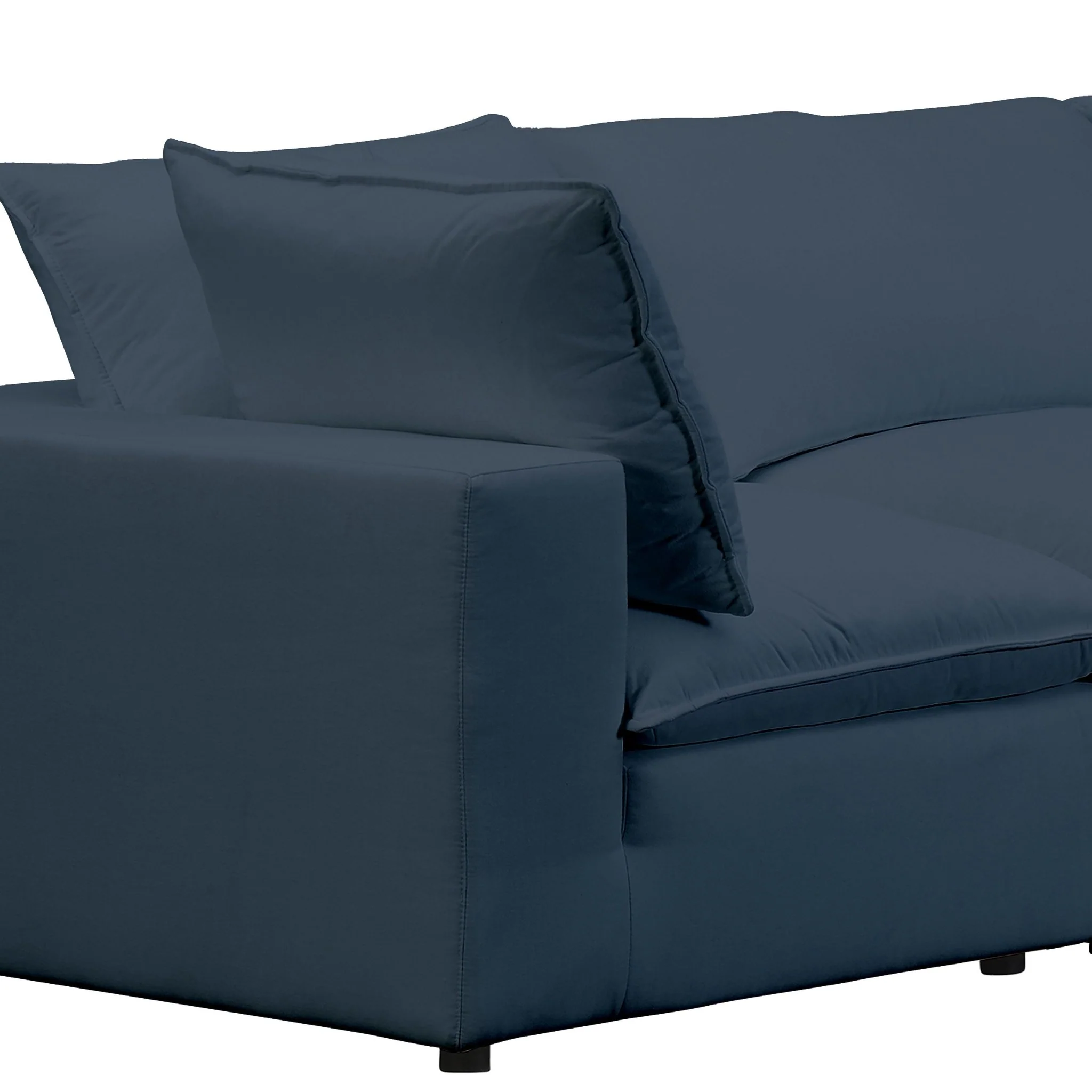 Cali Navy Performance Fabric Modular Sofa - Image 6