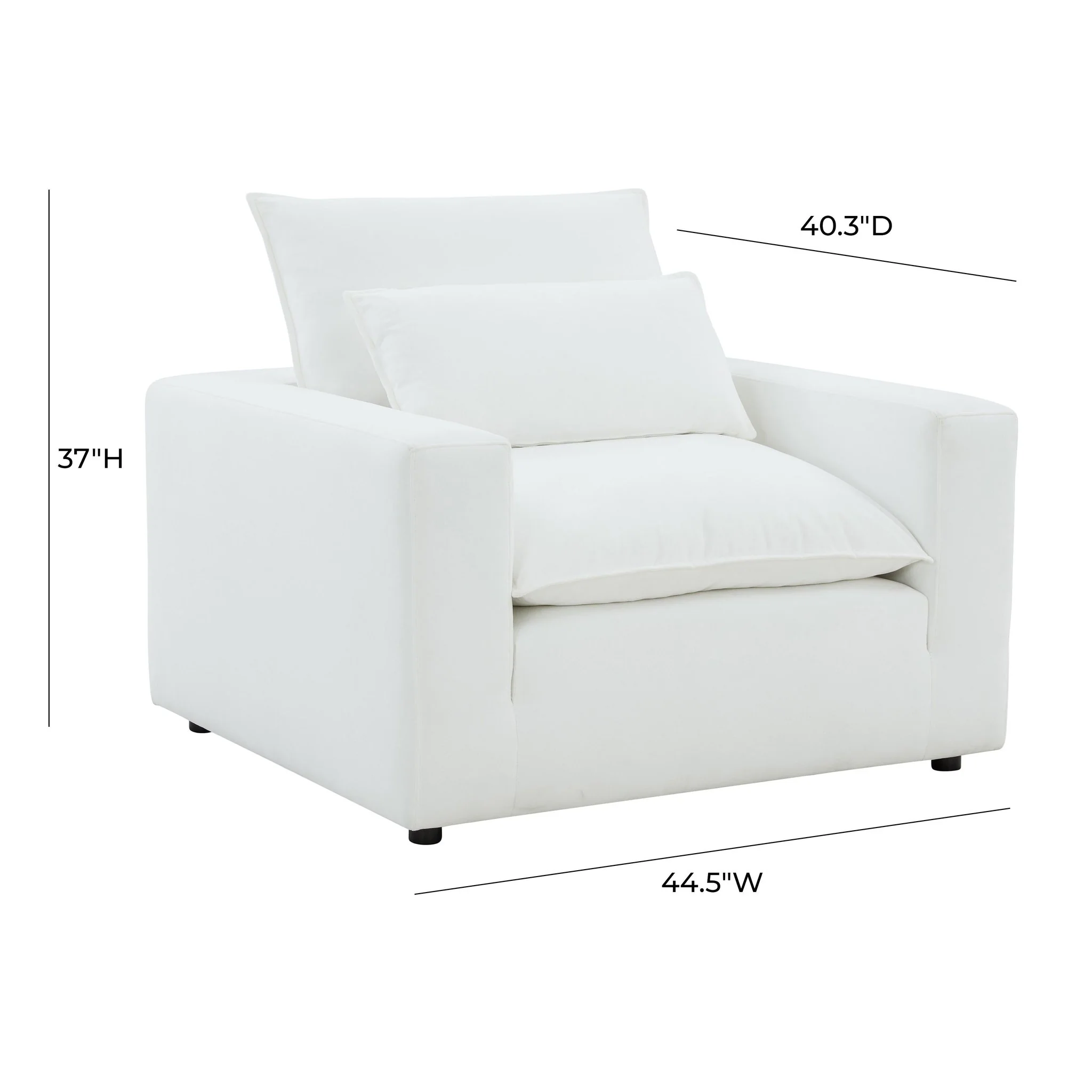 Cali Pearl Performance Fabric Arm Chair - Image 6