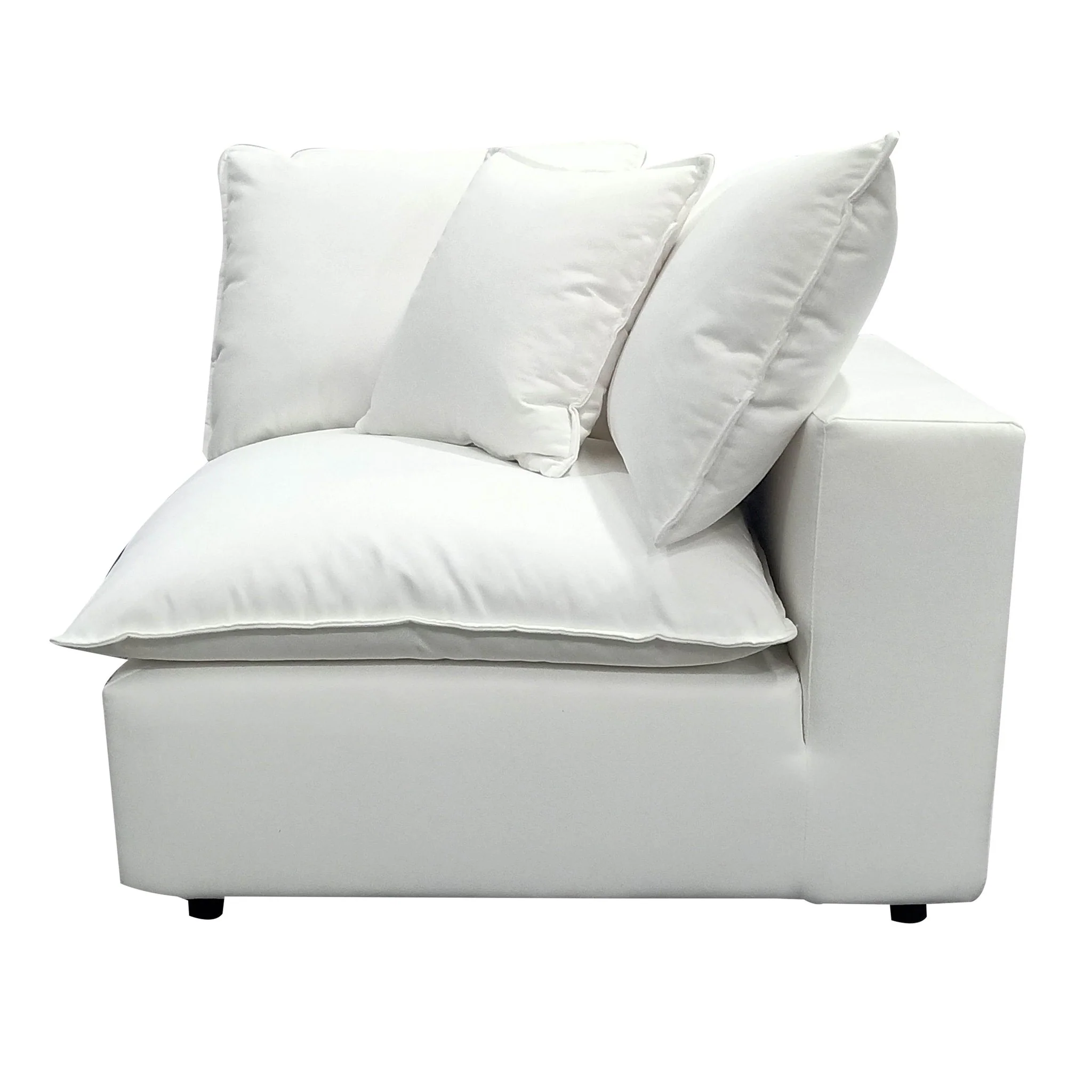 Cali Pearl Performance Fabric Corner Chair - Image 4