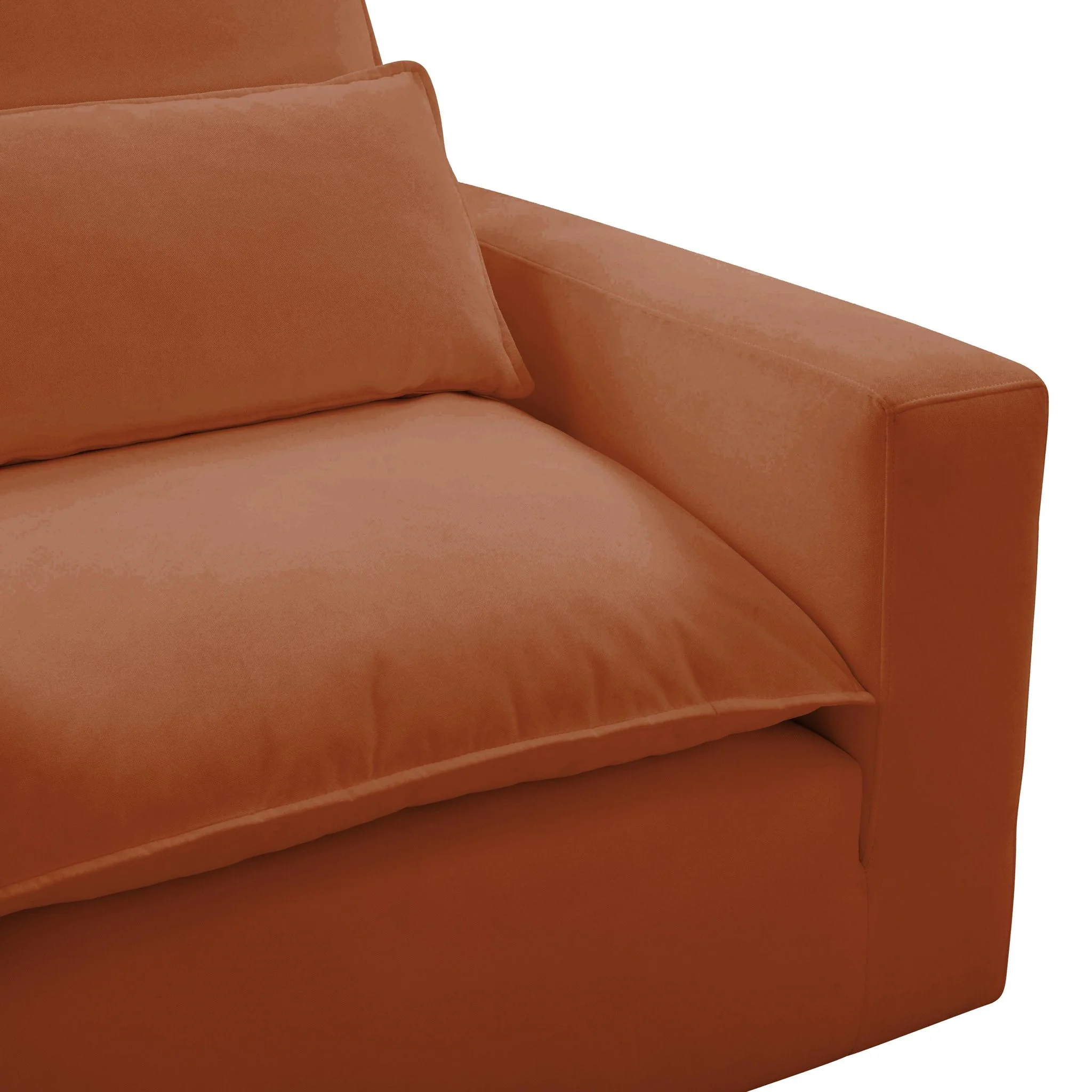 Cali Rust Performance Fabric Arm Chair - Image 4