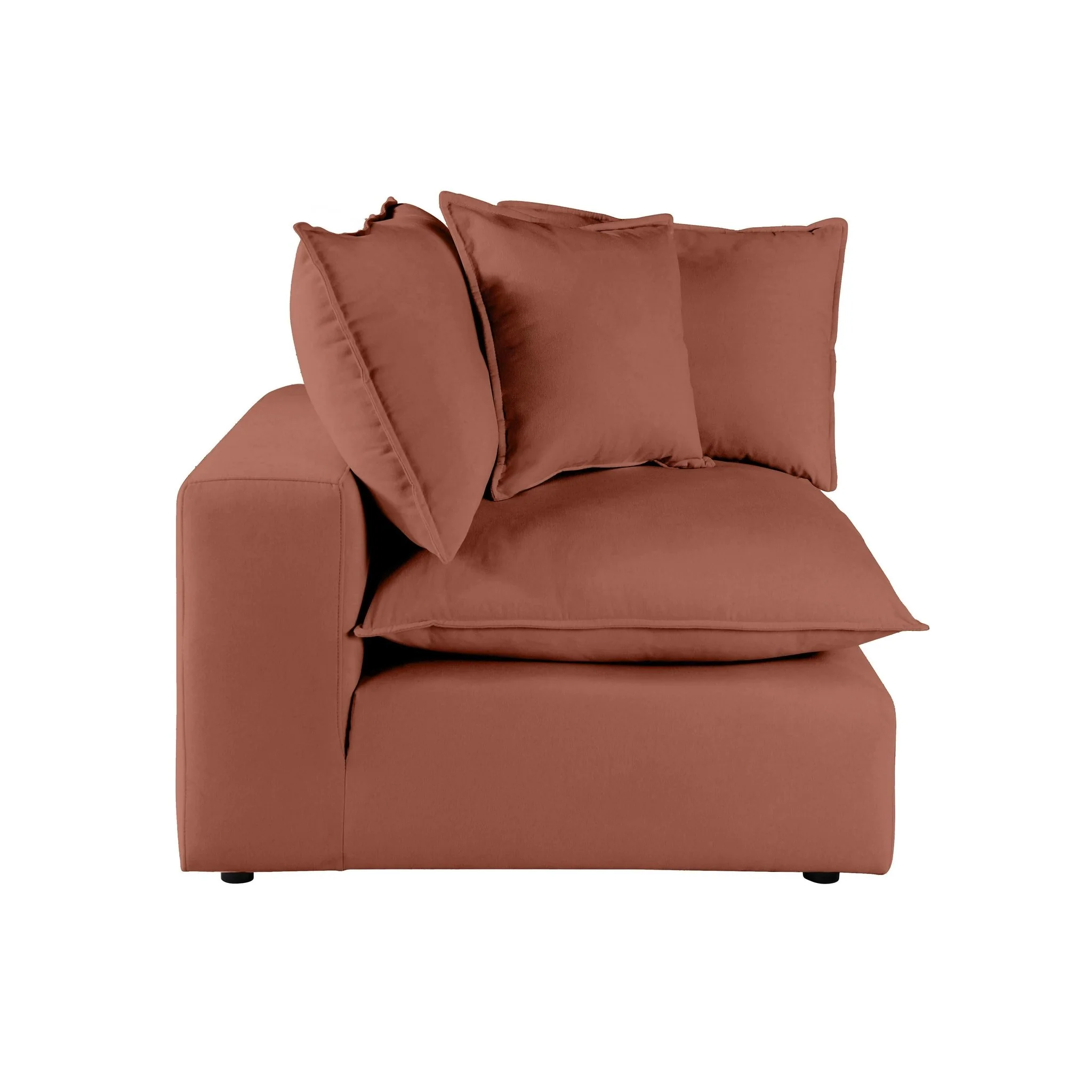 Cali Rust Performance Fabric Corner Chair - Image 4