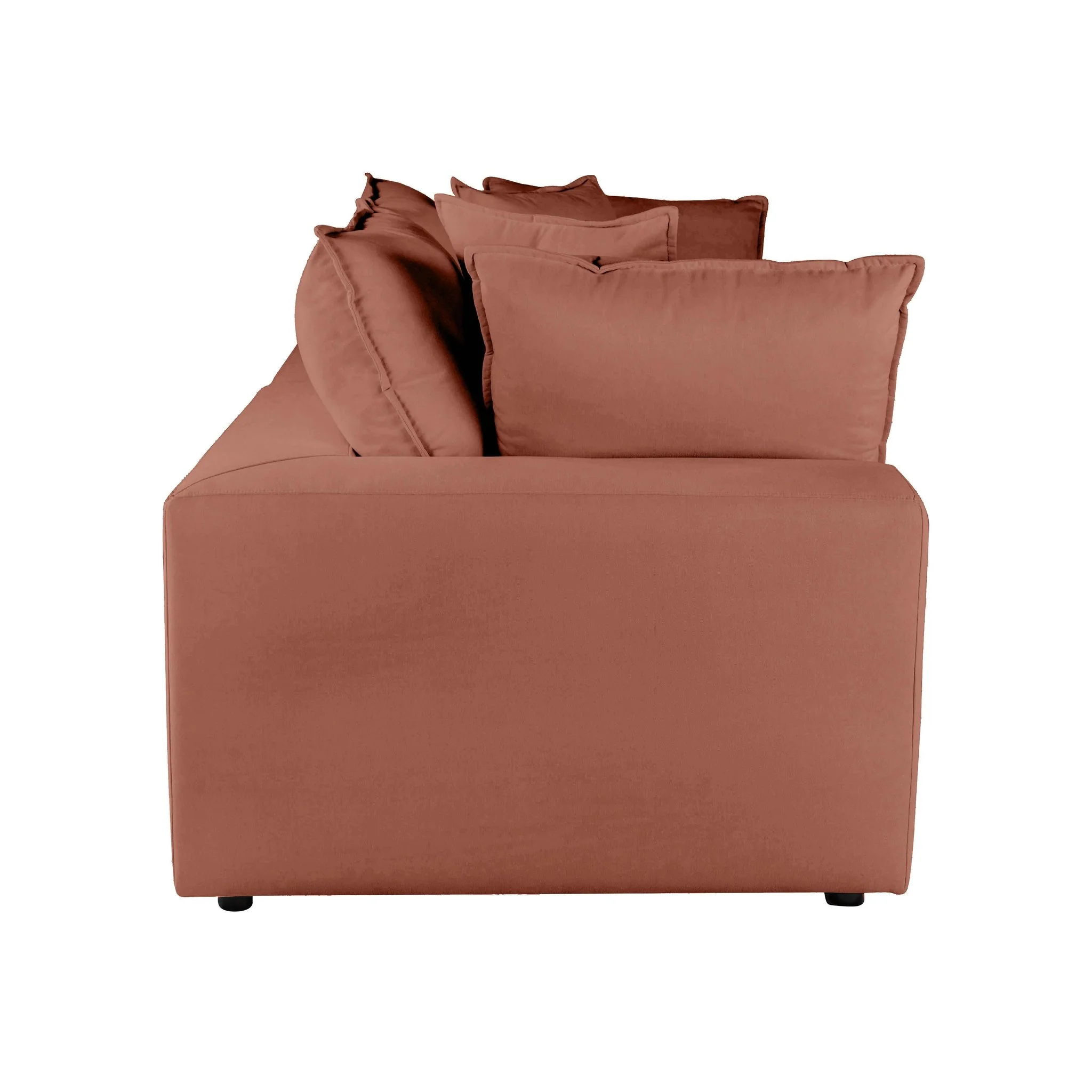 Cali Rust Performance Fabric Modular Loveseat - Image 4