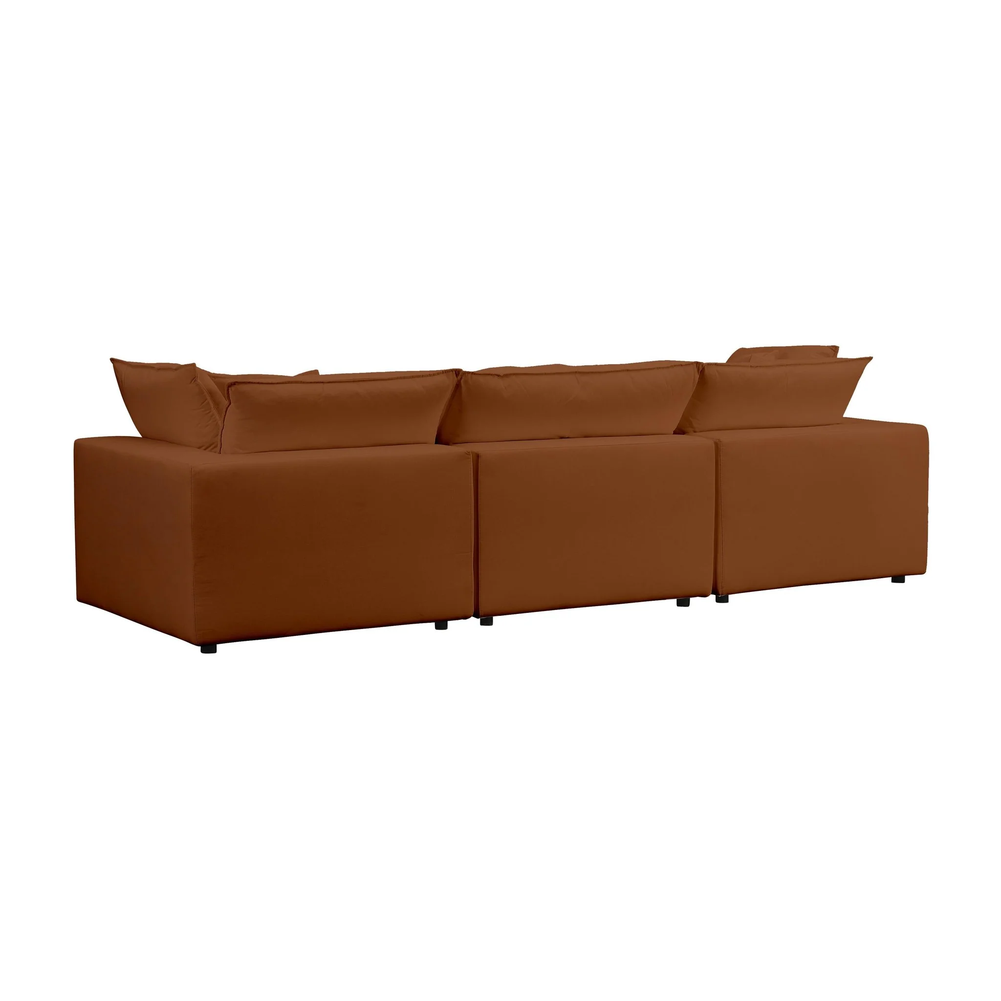 Cali Rust Performance Fabric Modular Sofa - Image 5