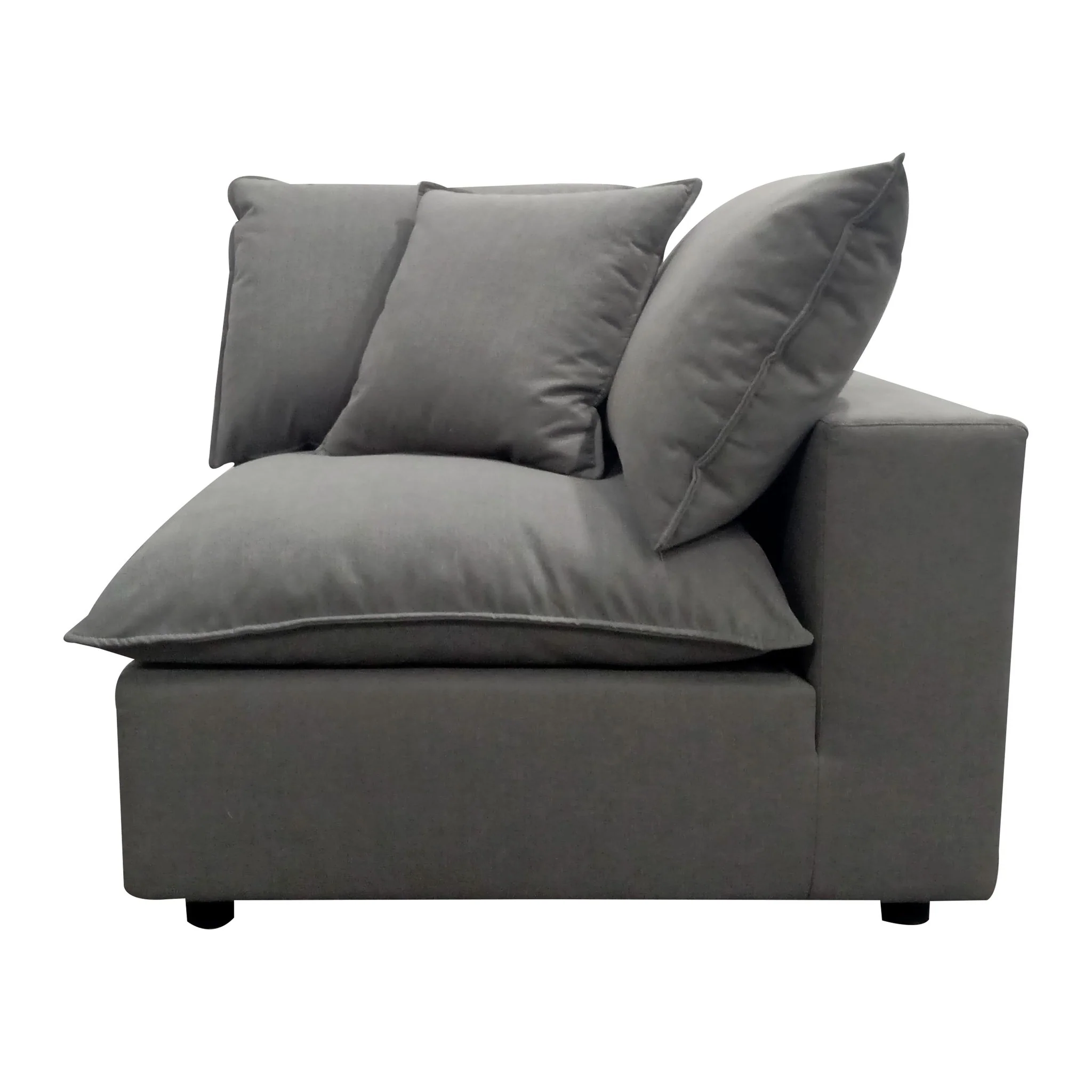 Cali Slate Performance Fabric Corner Chair - Image 4