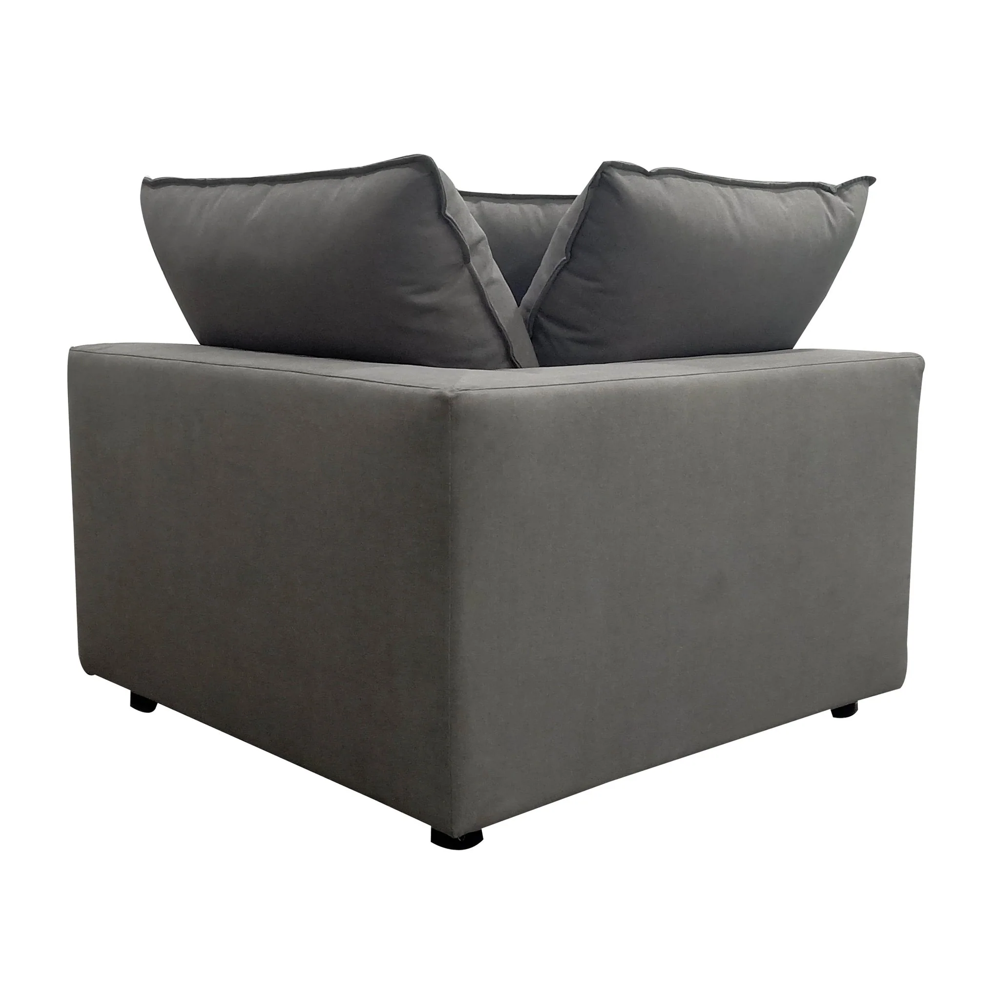 Cali Slate Performance Fabric Corner Chair - Image 6