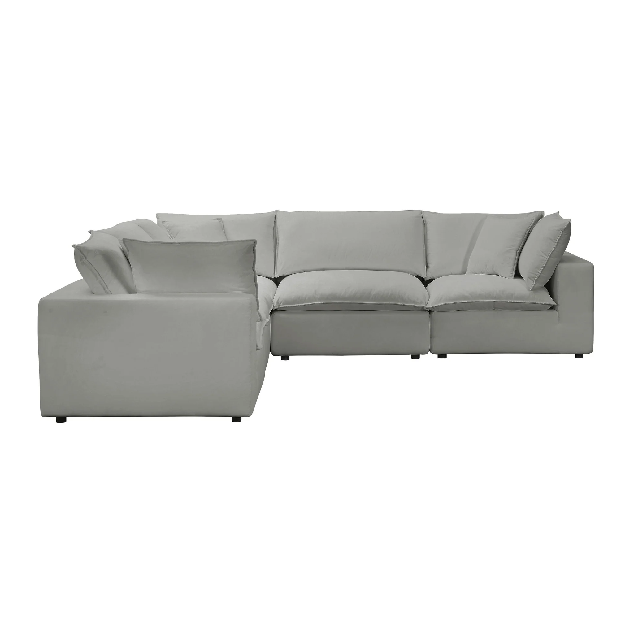 Cali Slate Performance Fabric Modular L-Sectional - Image 4