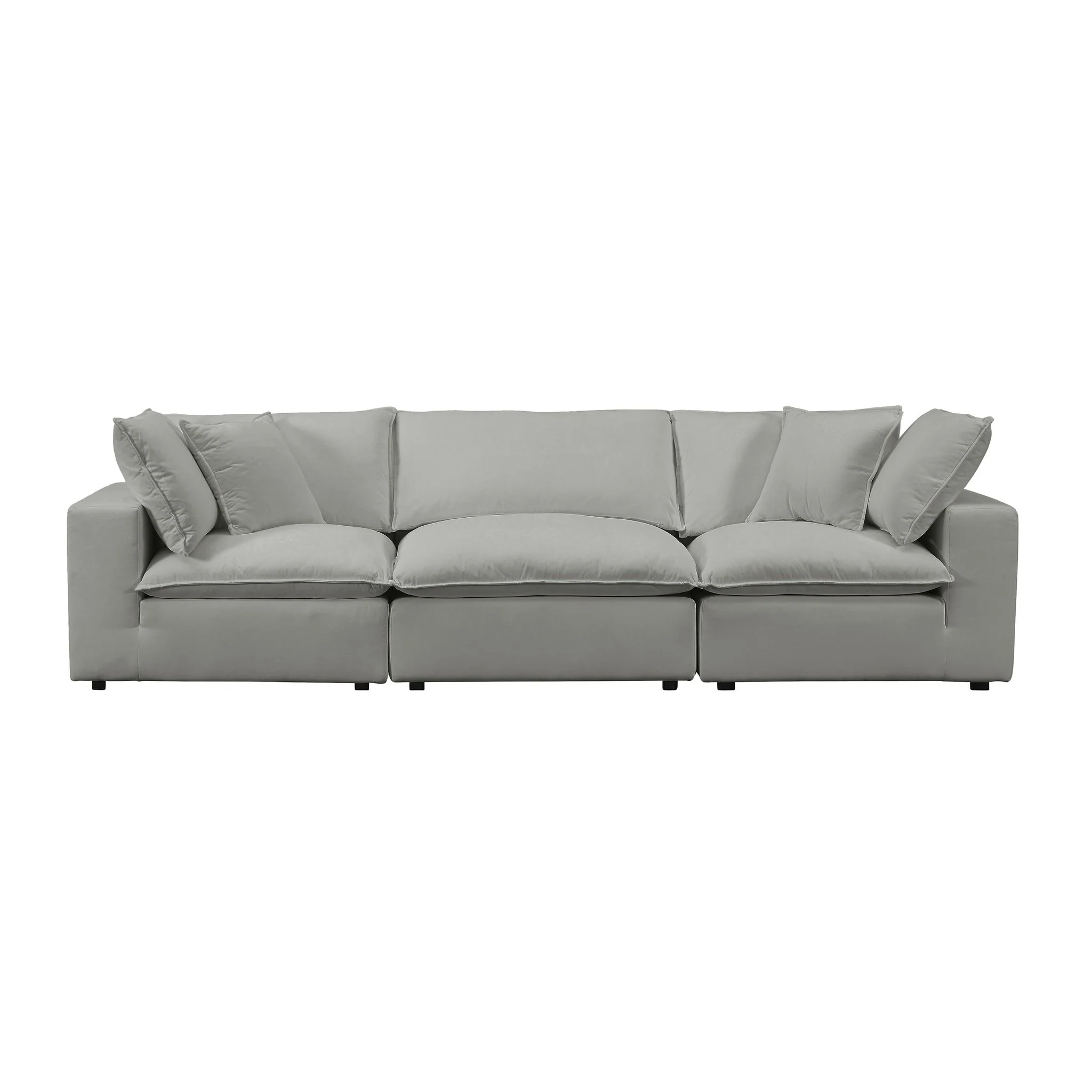 Cali Slate Performance Fabric Modular Sofa - Image 3