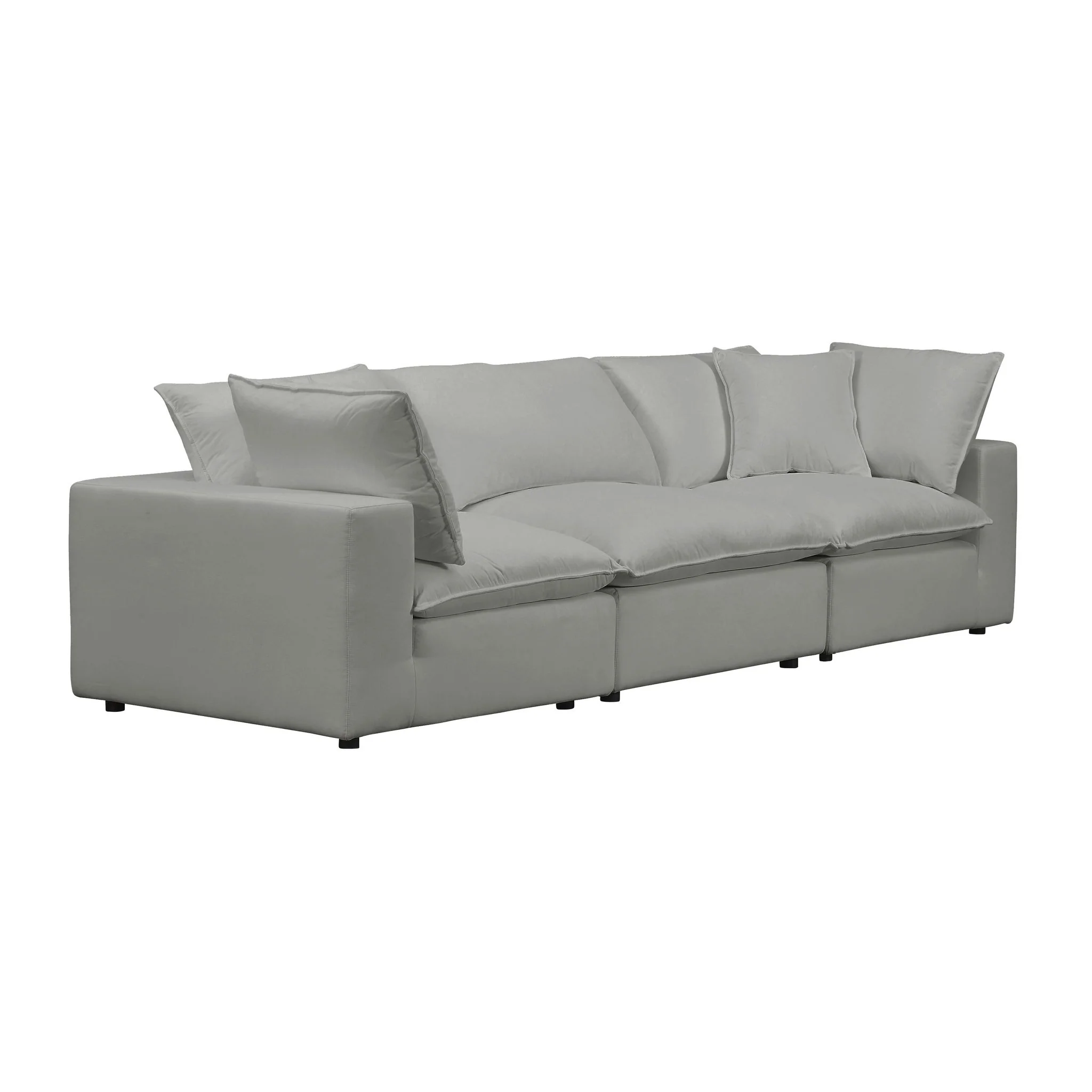 Cali Slate Performance Fabric Modular Sofa - Image 4