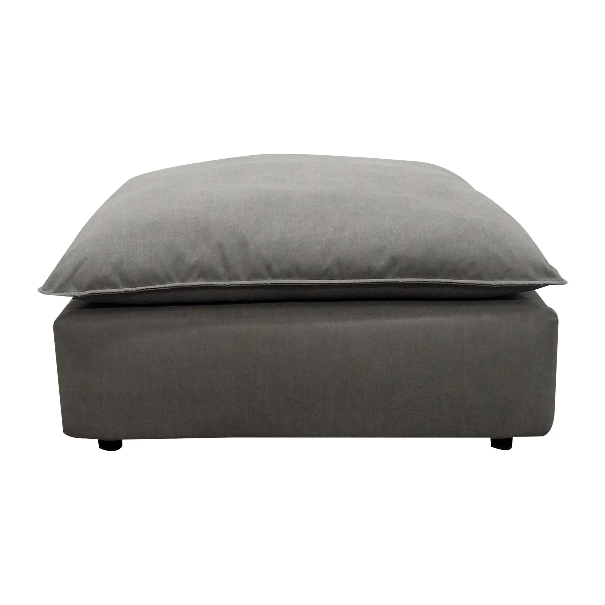 Cali Slate Performance Fabric Ottoman - Image 3