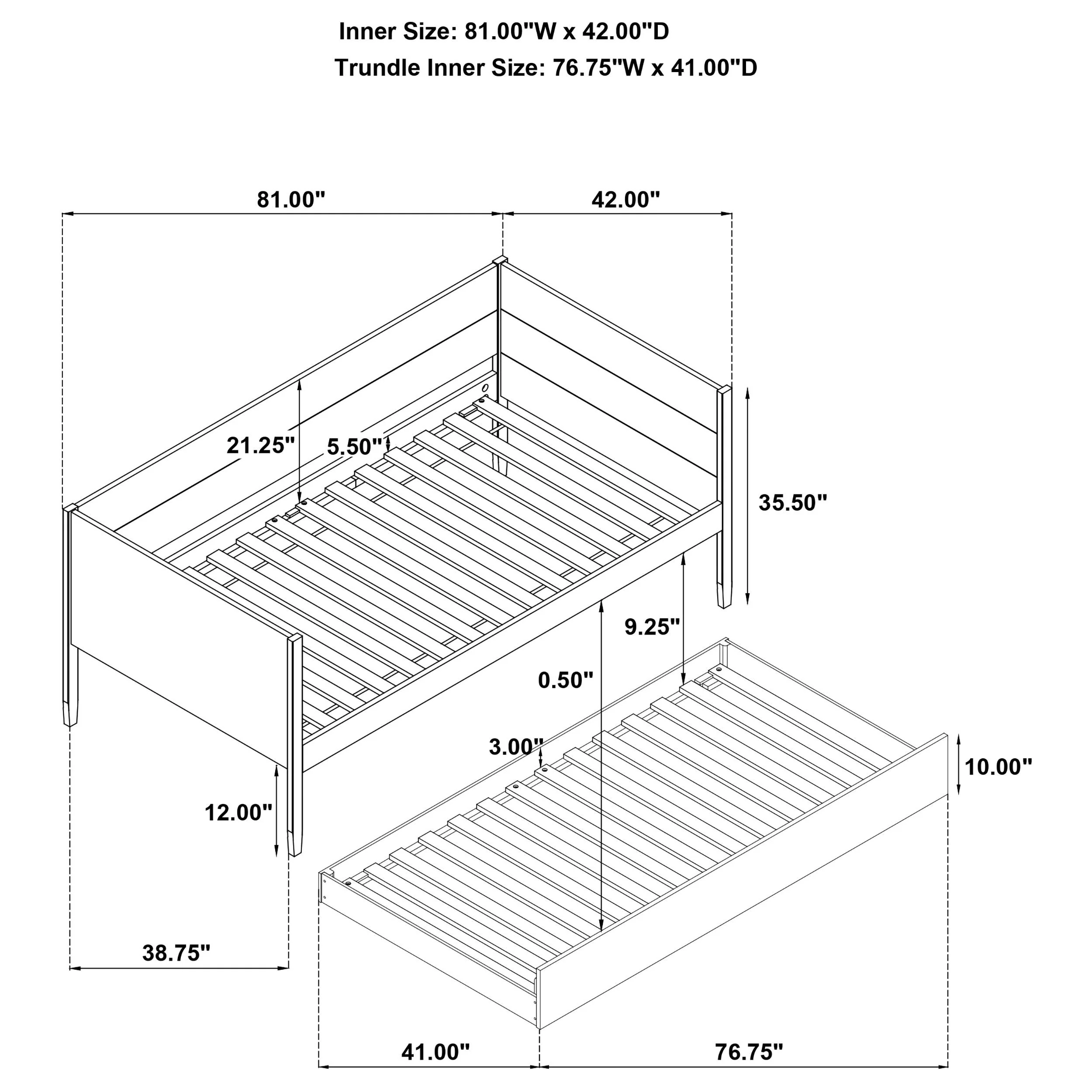 Calinda Daybed with Trundle - Image 15